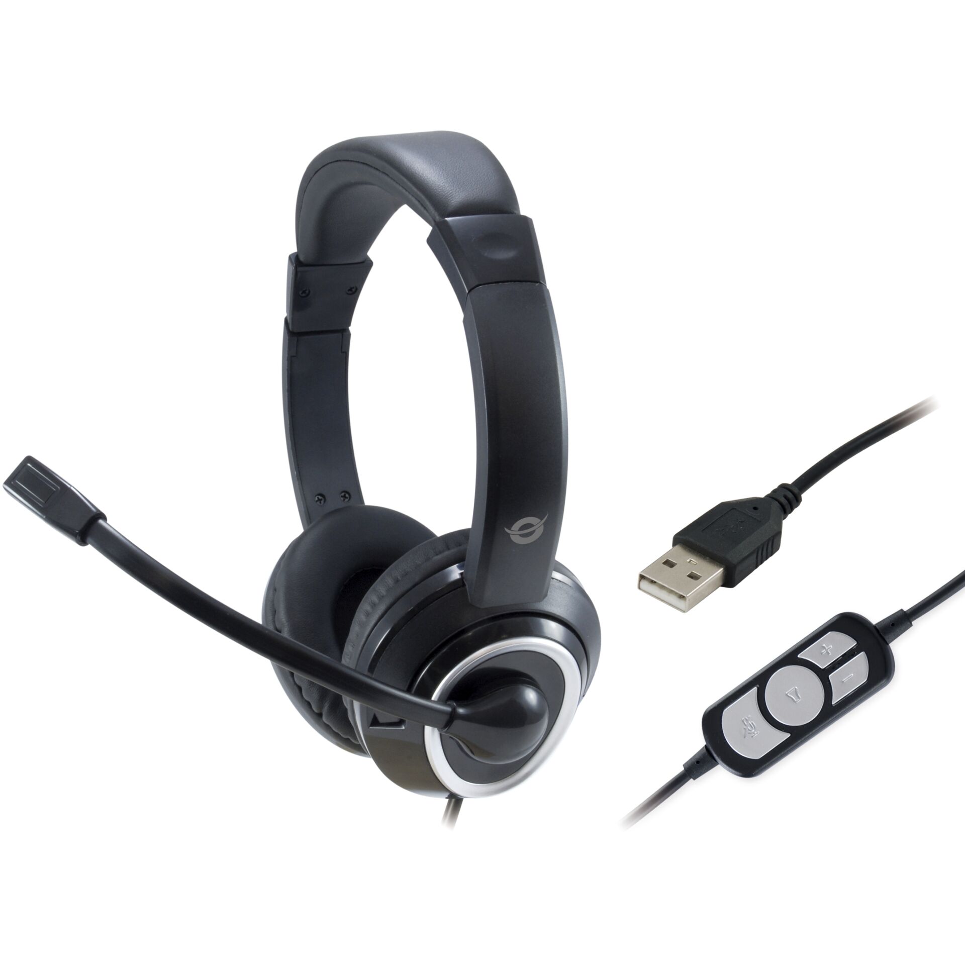 Kopfhörer, Over-Ear,  wired, USB, Inline-Steuerung