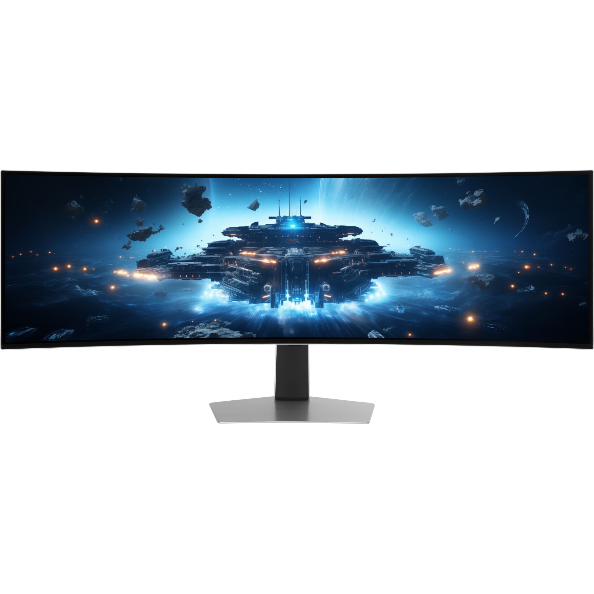 curved-monitor, ultra-wide, gaming-monitor, LED-backlit, metal stand