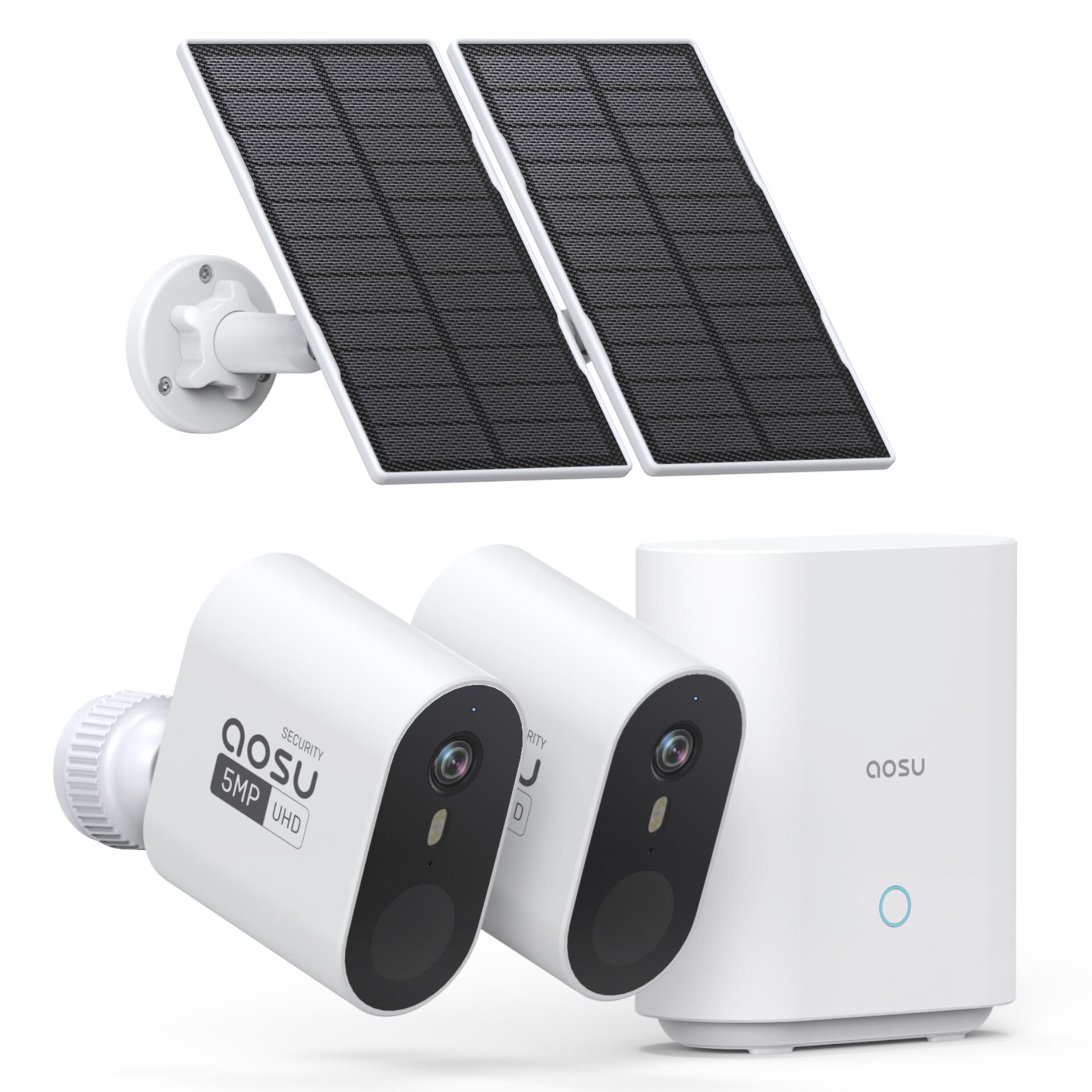 Solarlampen, Wandleuchte, Kamera-Set, Sicherheitskamera, Sonnenkollektor