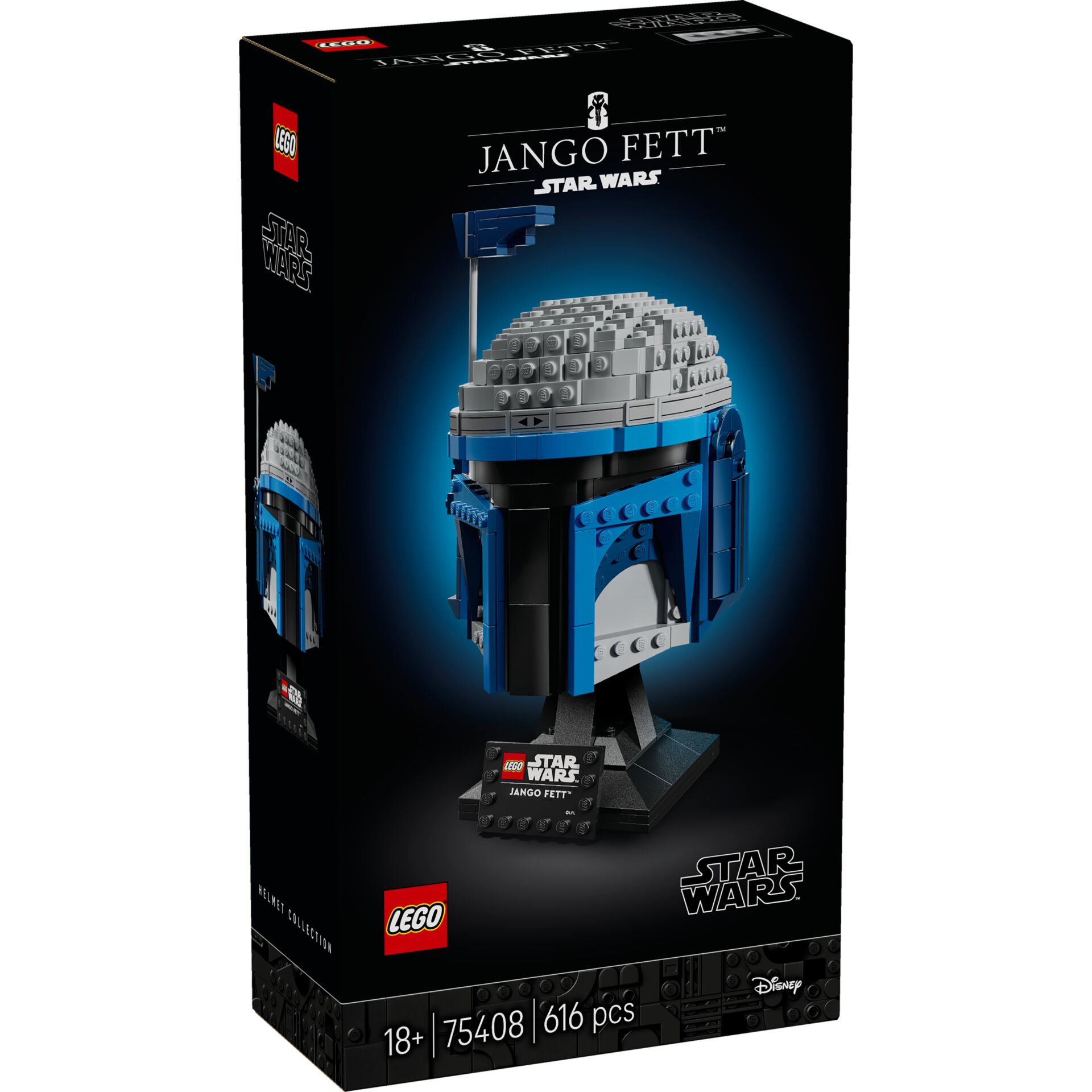 Star Wars, Jango Fett, Lego Set, Helmet, Blue Gray