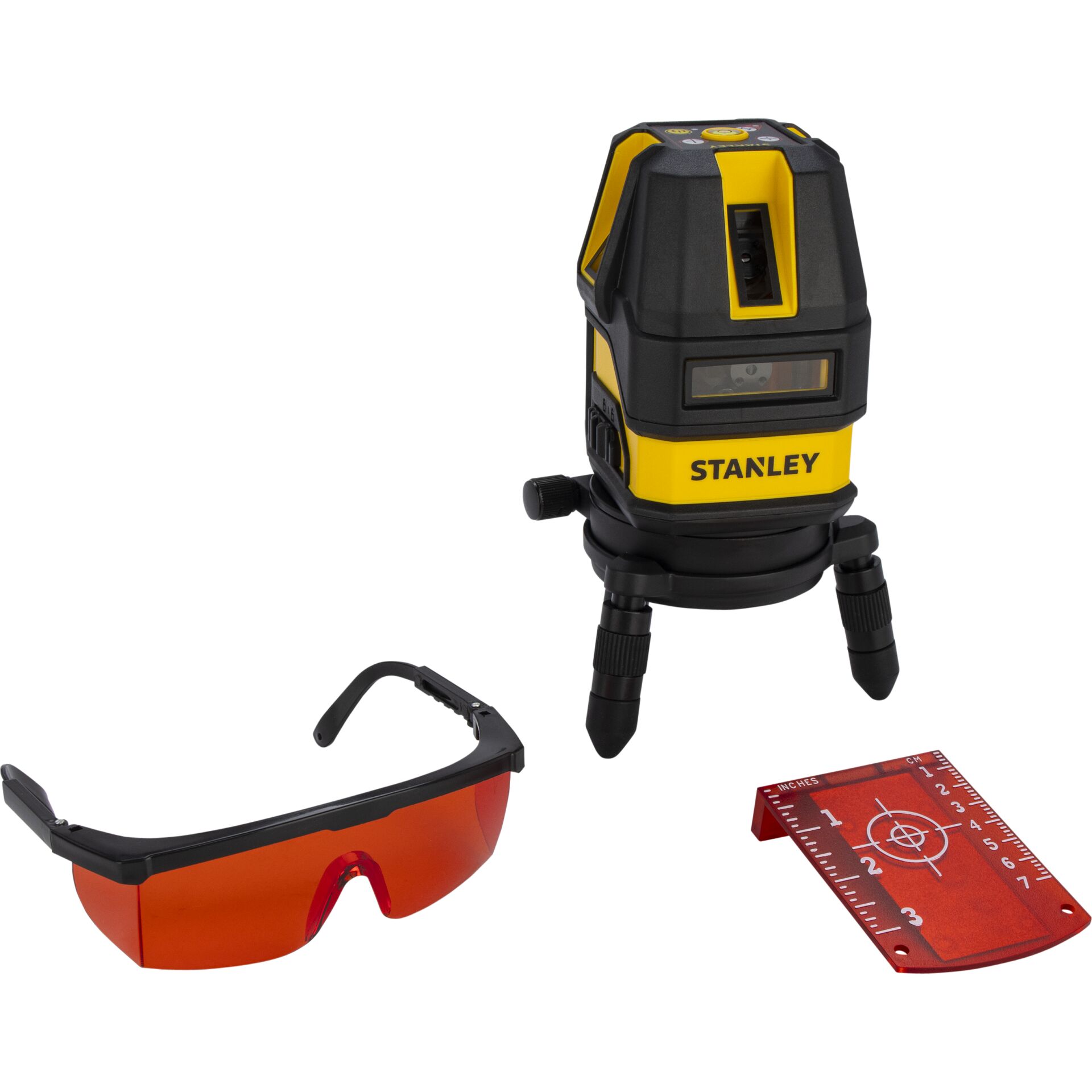 Laserlevel, Level, Klemmfuß, Schutzbrille, Messwerkzeug