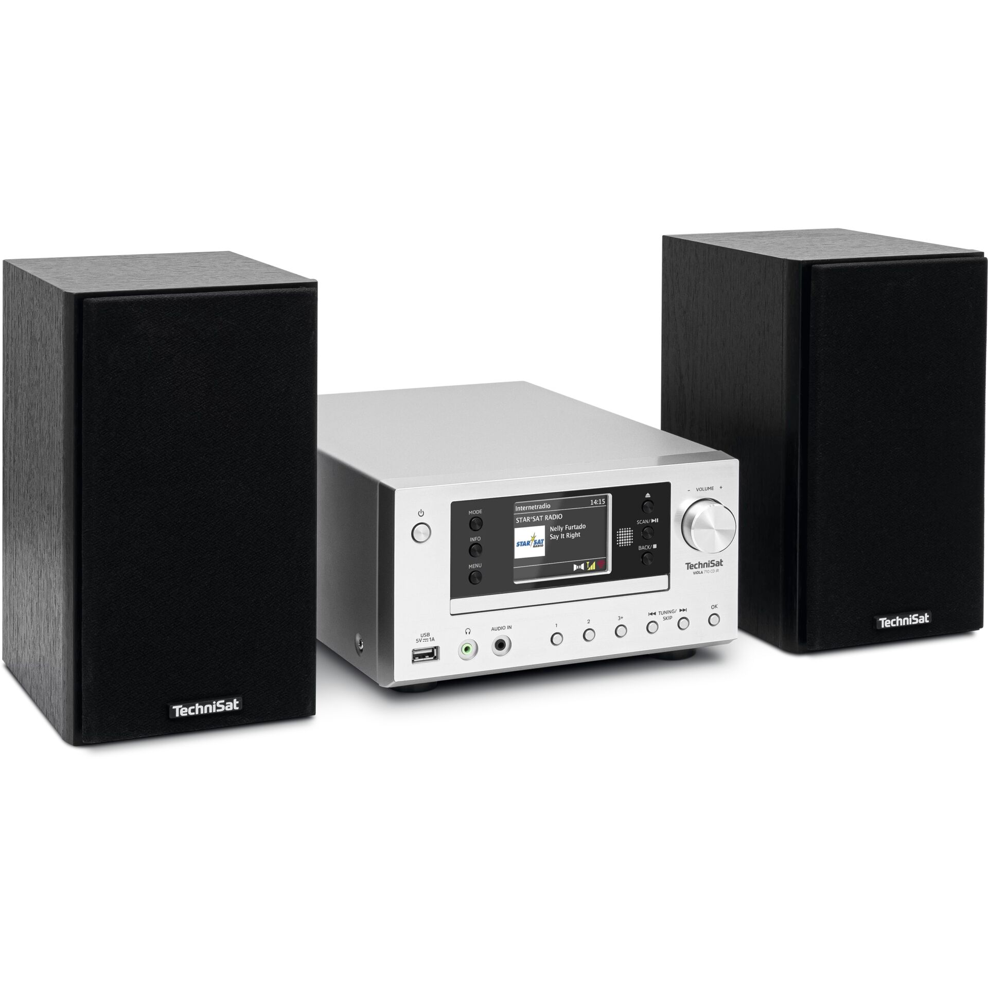 Stereoanlage, Minianlage, Hifi-System, Lautsprecher, Kompakt-Receiver