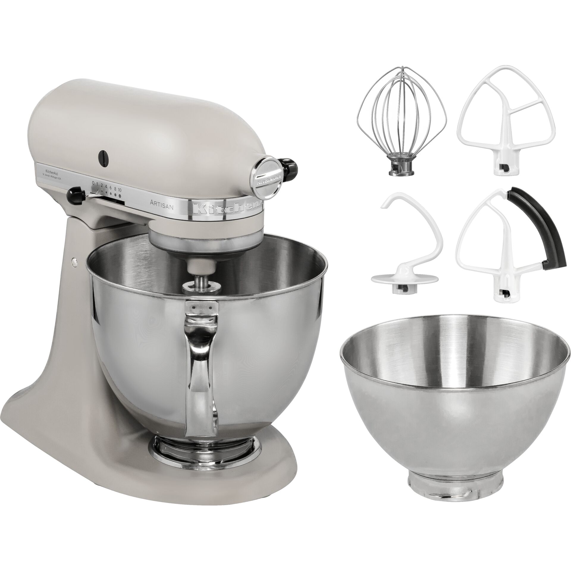 Küchenmixer, Standmixer, Edelstahl-Schüssel, Zubehör, Mixer