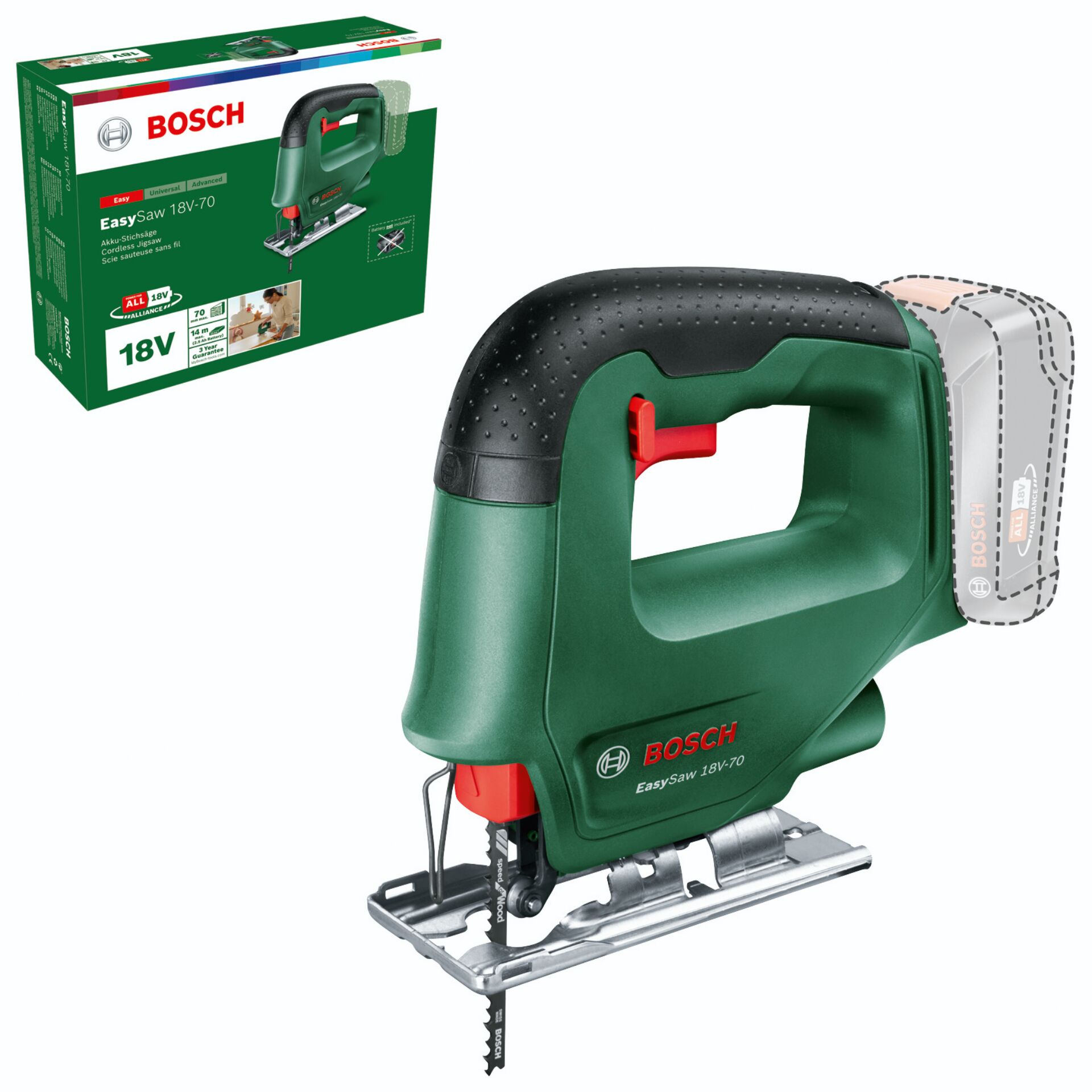 akku-handsäge, 18v, grüne händesäg, handwerkzeug, bosch
