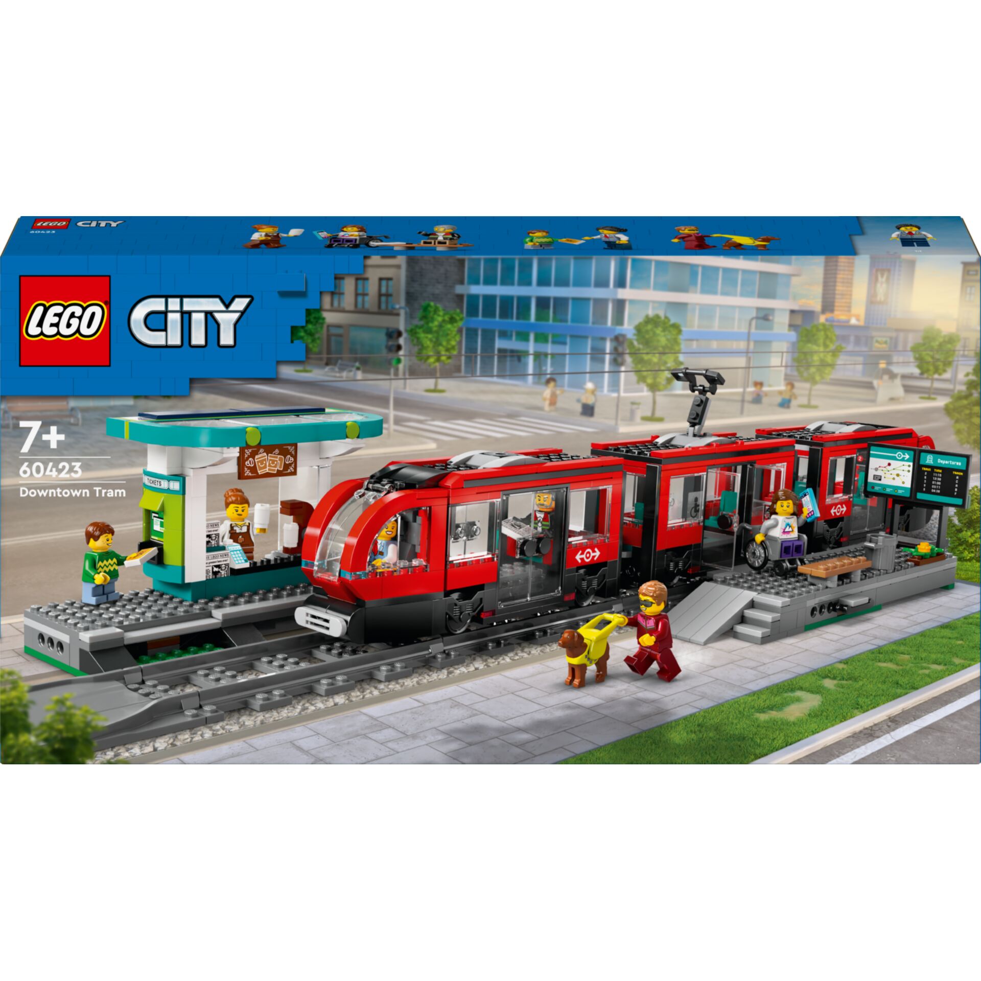 Stadtrandbahn, Zugrinne, Rot, Lego City, Downtown Tram