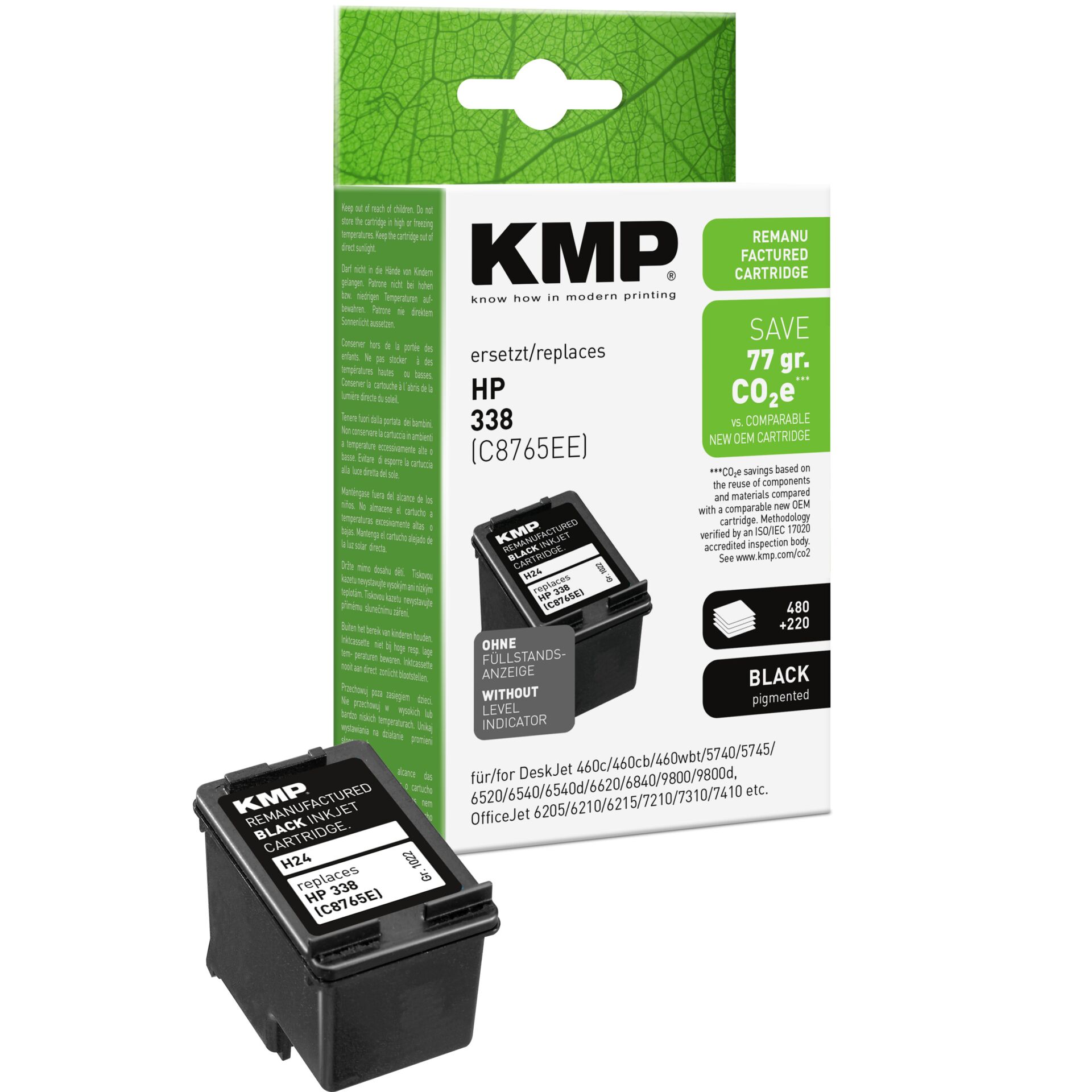 Adapter, Elektronik, QR Code, Tintenpatrone, HP, Schwarz, KMP, Nachfüllpatrone