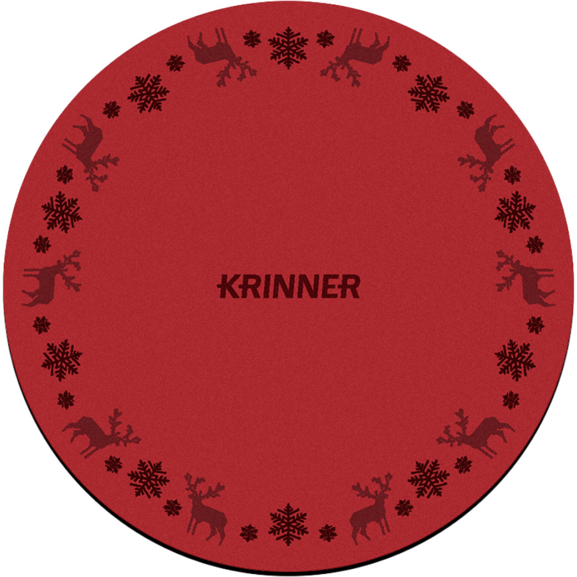 runde, rot, muster, Schneeflocken, rentier