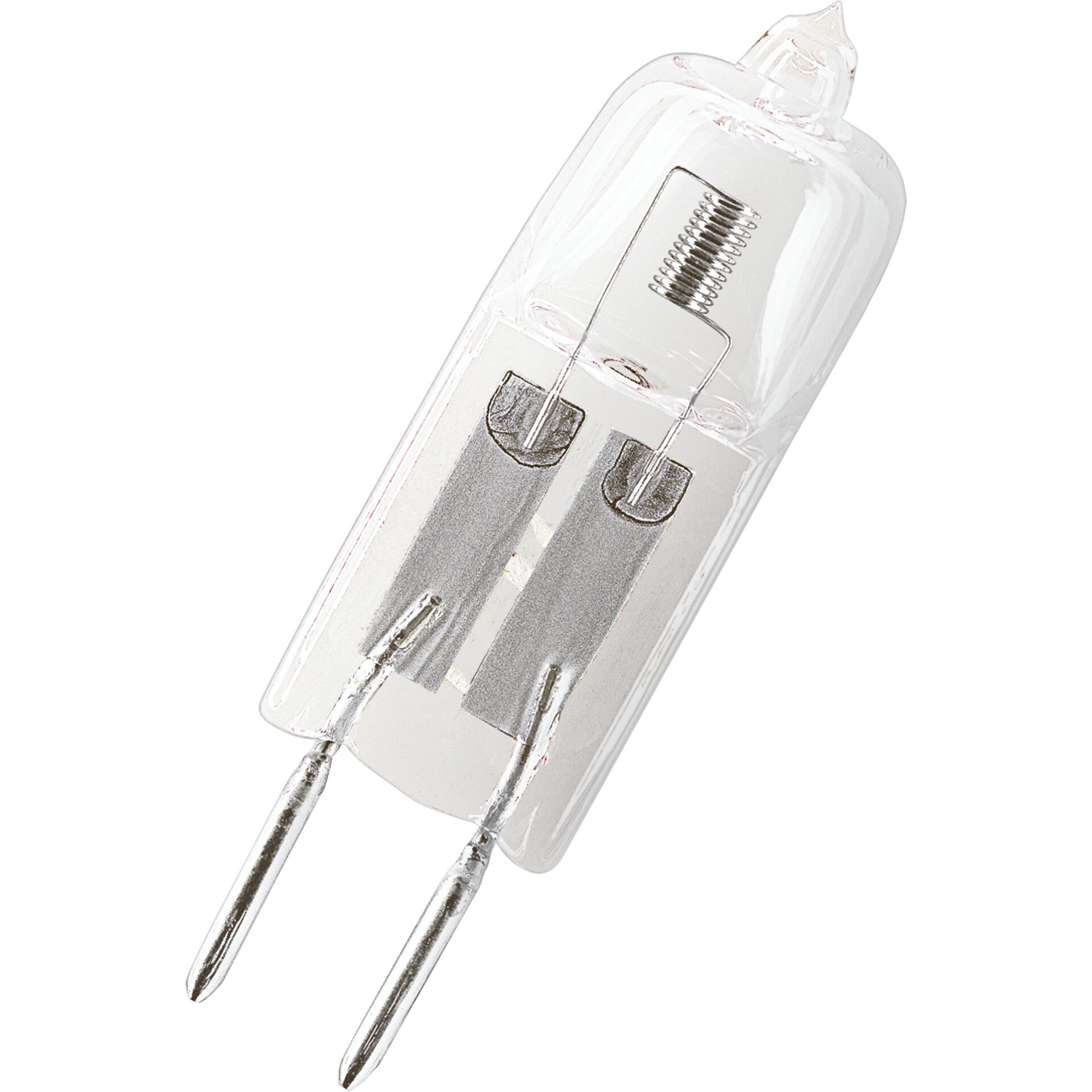 G4 halogen lamp, G4 connector, clear glass, glass housing, mini bulb