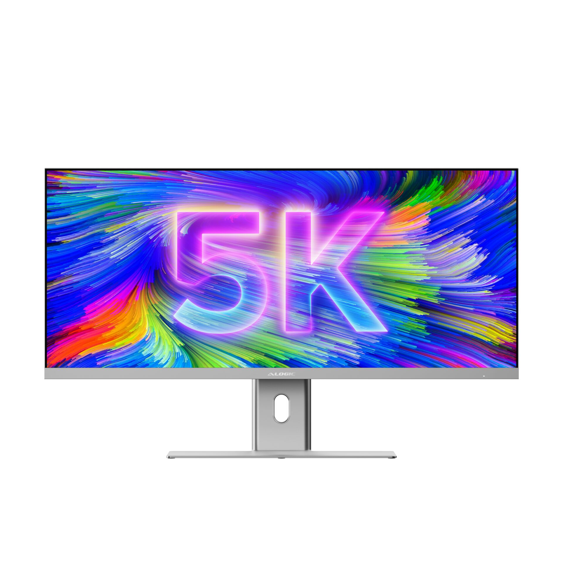 5K Monitor, Ultrawide, LED-Display, Verstellbarer Ständer, Silberrahmen