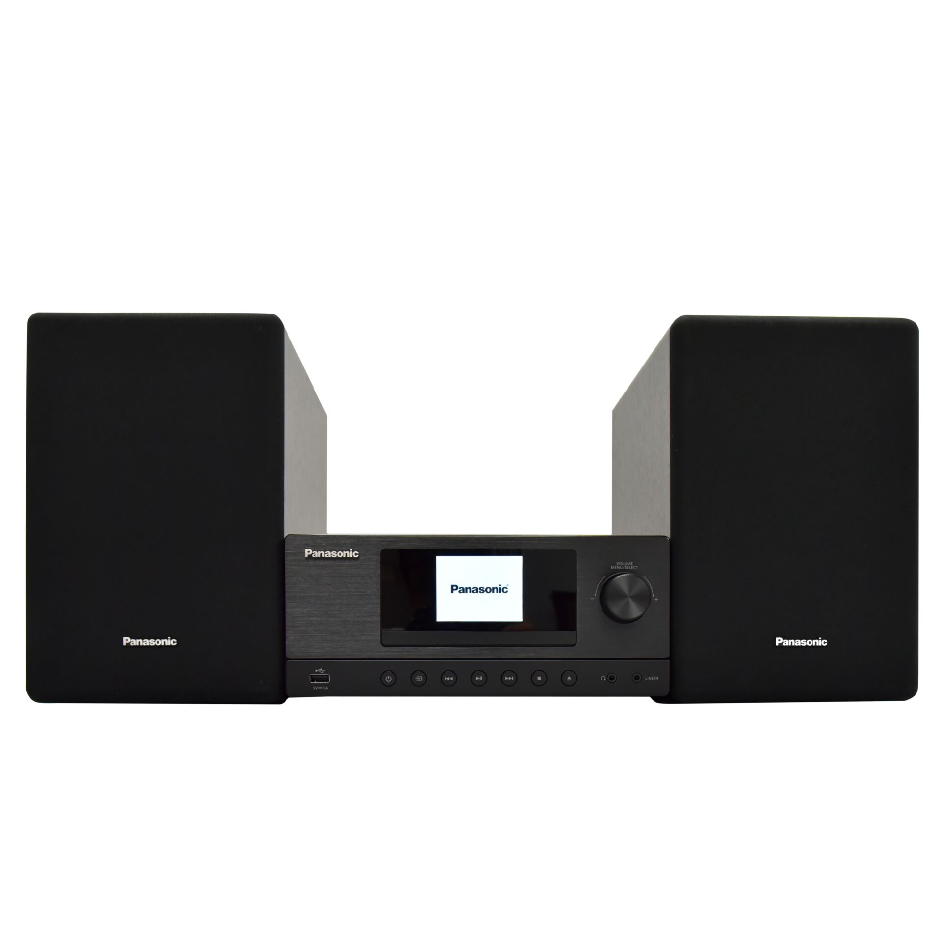 Hifi-System, Stereoanlage, Kompakt-Receiver, Lautsprecher-Paar, Panasonic-Gerät