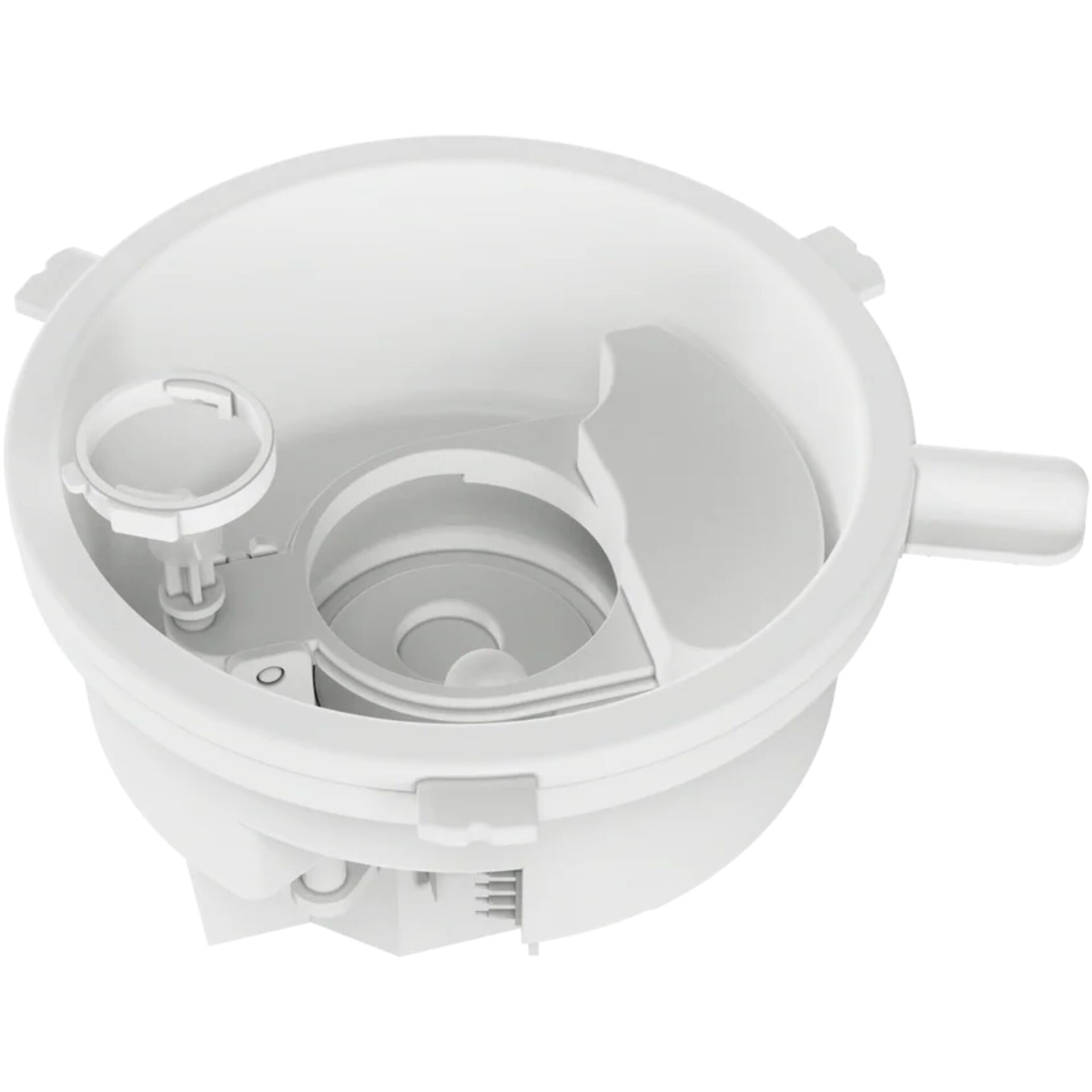 Kompaktbauweise, Weiß, Trinkhalmhalter, Durchmesser-Adapter, Kopfteil, Kaffeemaschine Ersatzteil, Kaffeekapselhalter, Dichtungsring, Siebteil, Weißes Kunststoffteil