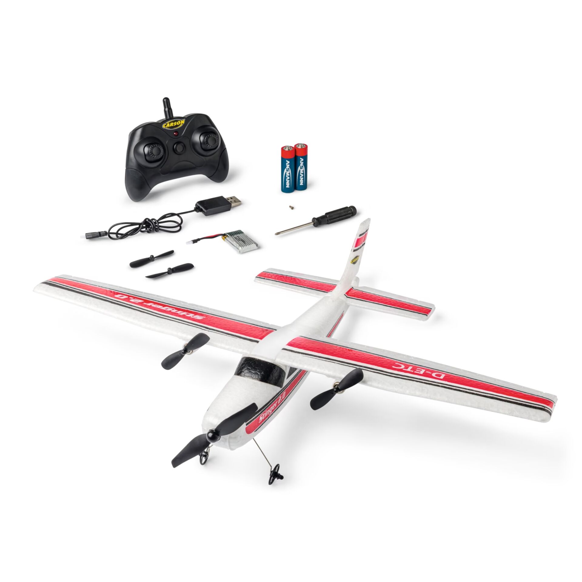 Fernbedienung, Quadcopter, Flugzeugmodell, Batterien, Ladegerät