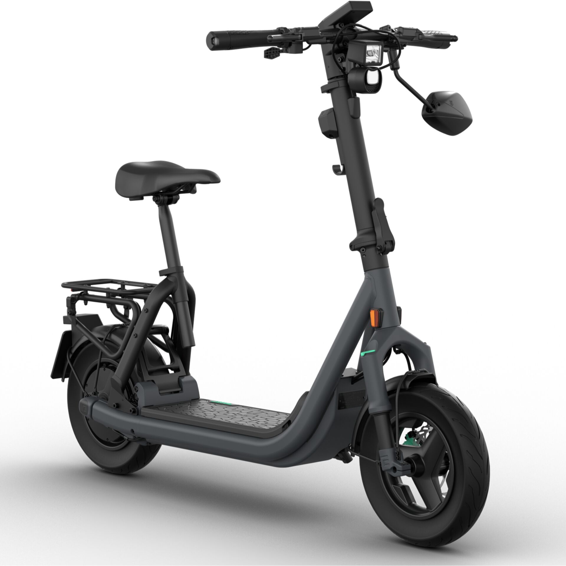 E-Scooter, Klappbar, Heckablage, Scheibenbremse, LED-Scheinwerfer