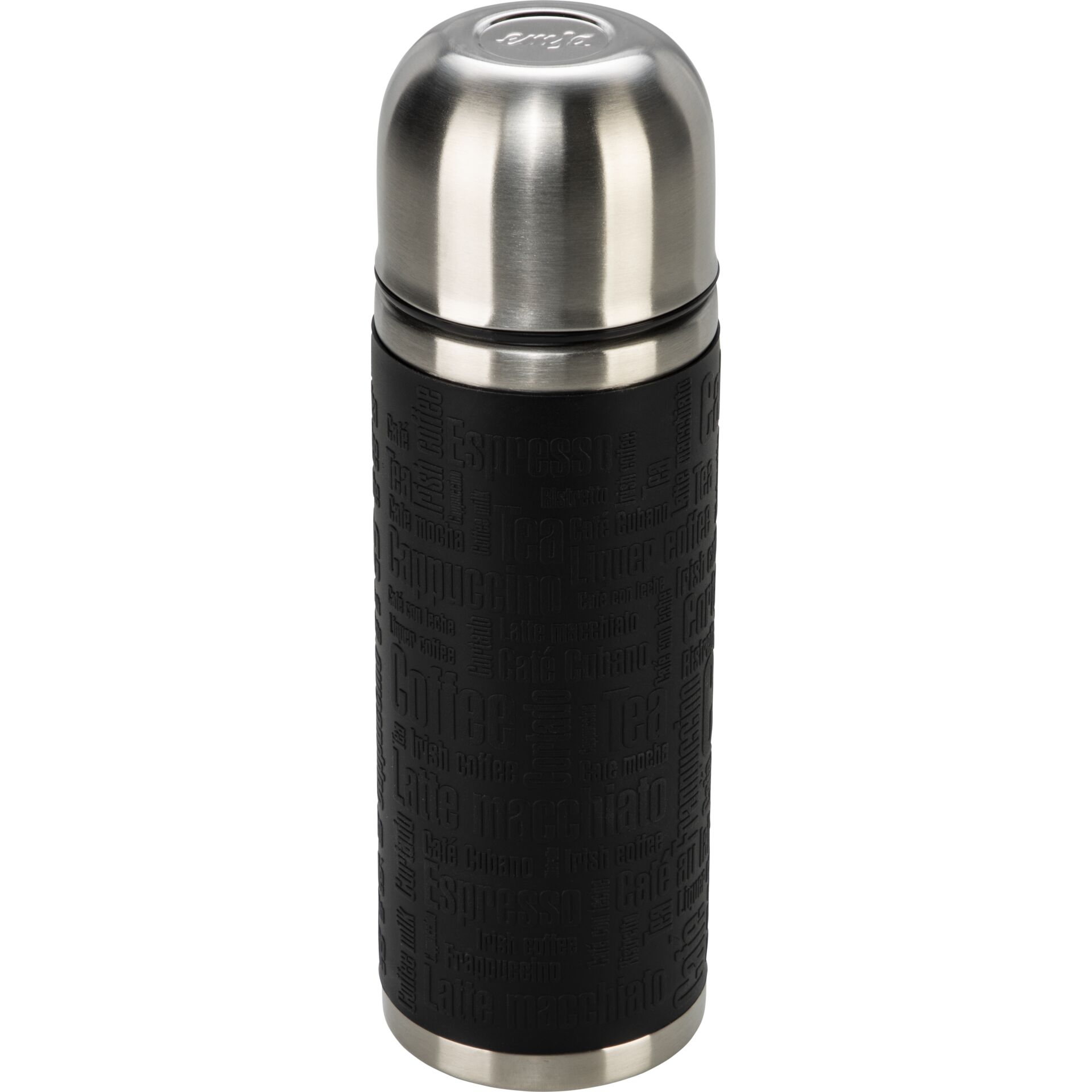 Thermobottle, Stainless steel, Black, Insulated, Stainless steel lid
