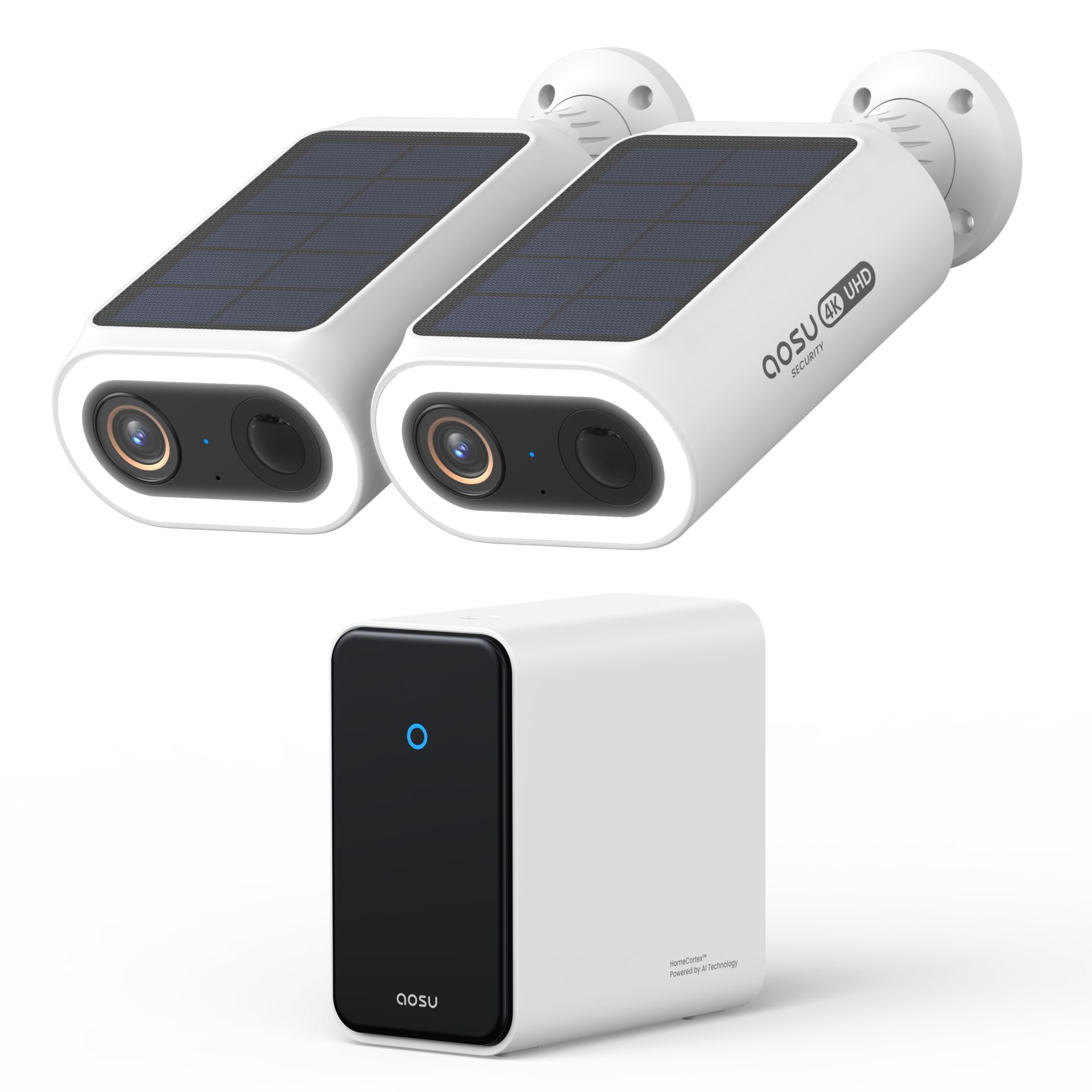 Solarladegerät, Überwachungskamera, 4K UHD, WLAN Kamera, Sicherheitsset