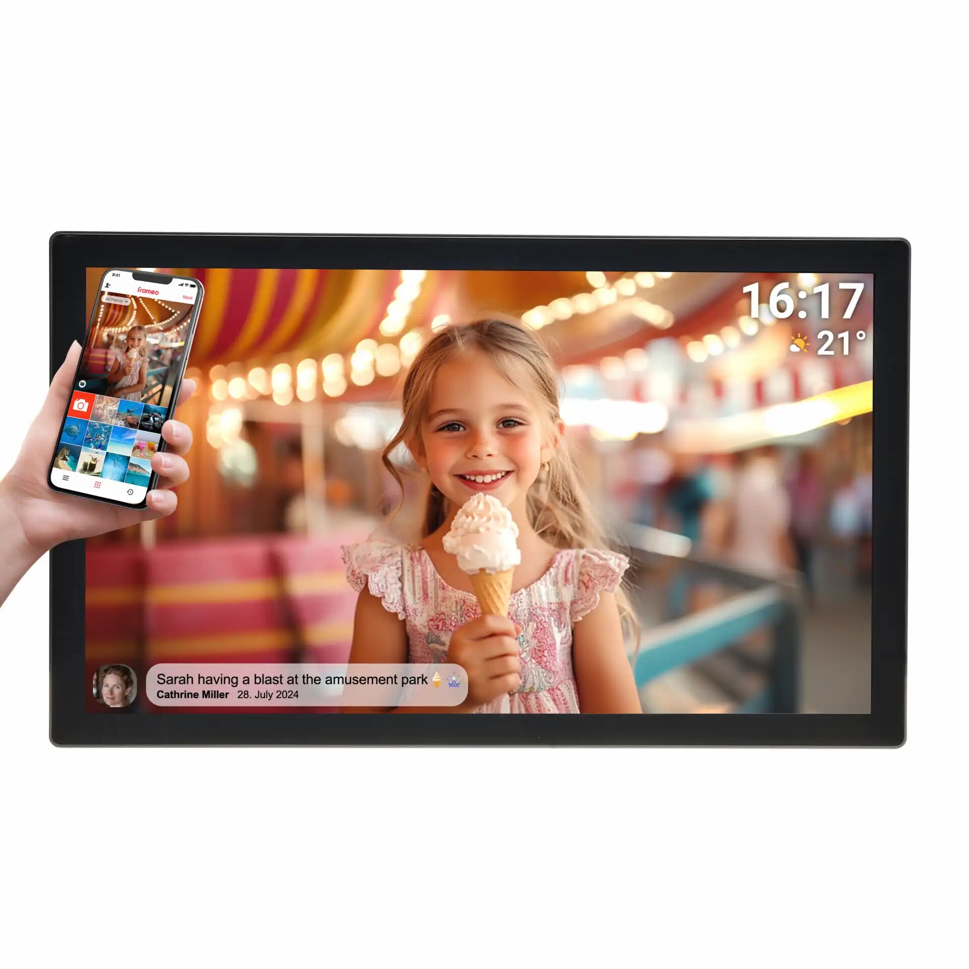 tablet, digital frame, carousel, eis, kind