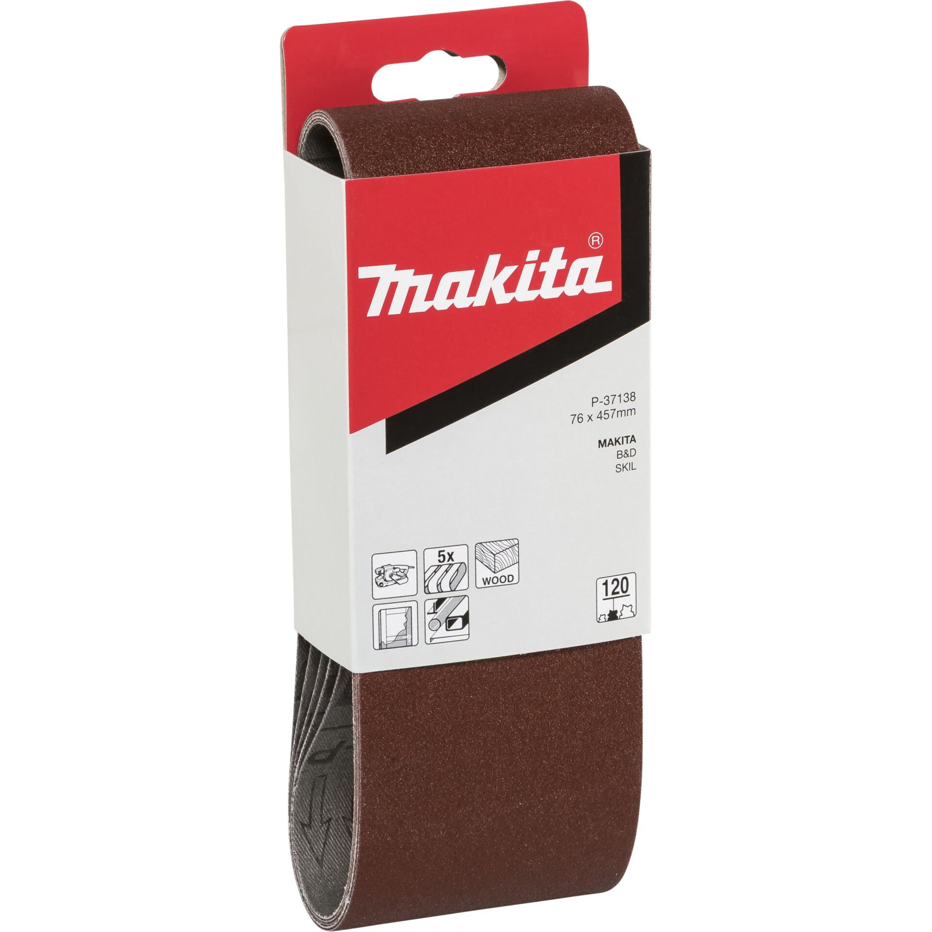 Makita Schleifband 76x457mm K120