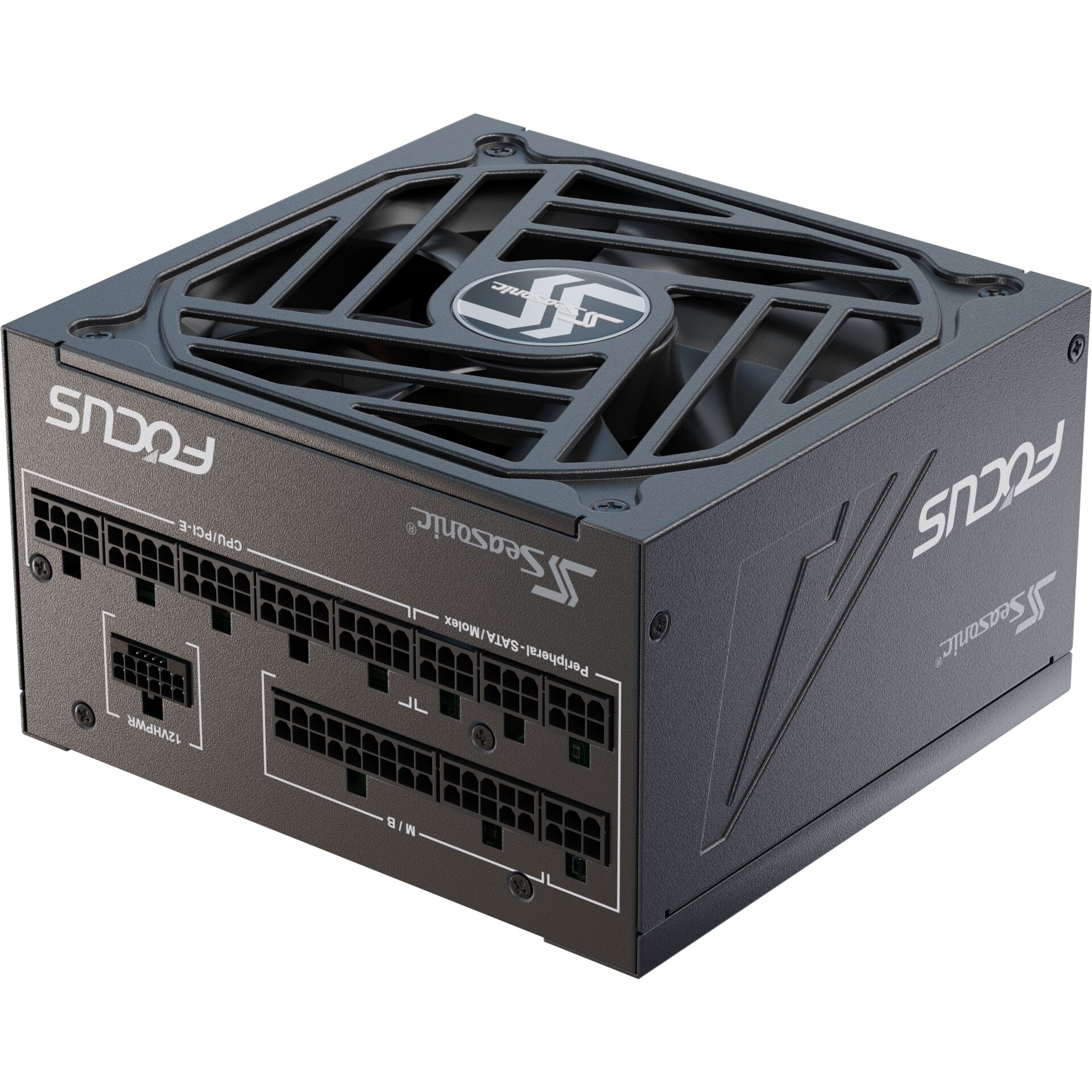 Netzteil, PC-Netzteil, Modular, Schwarz, Fan
