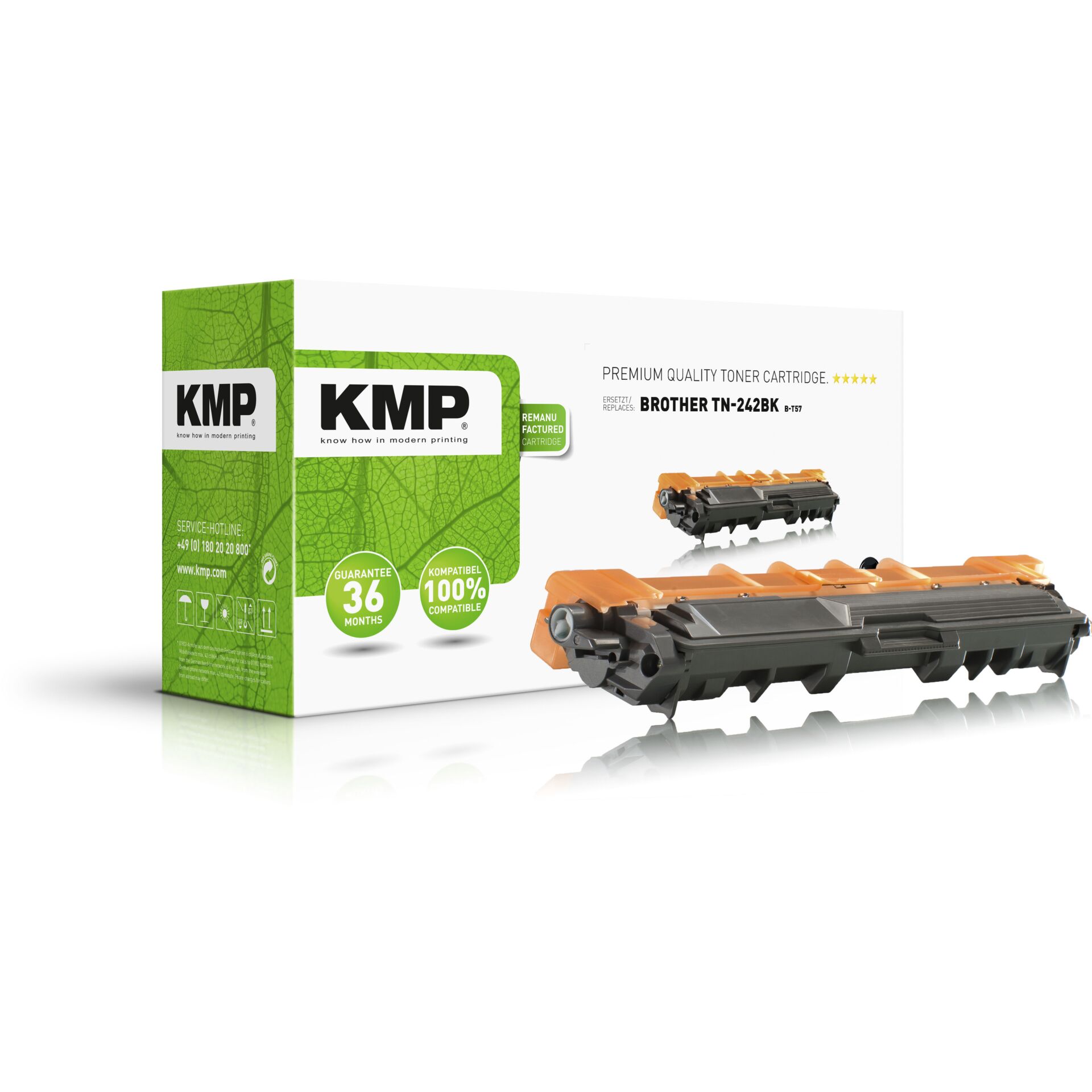 KMP B-T57 Toner schwarz  kompatibel mit Brother TN-242 BK