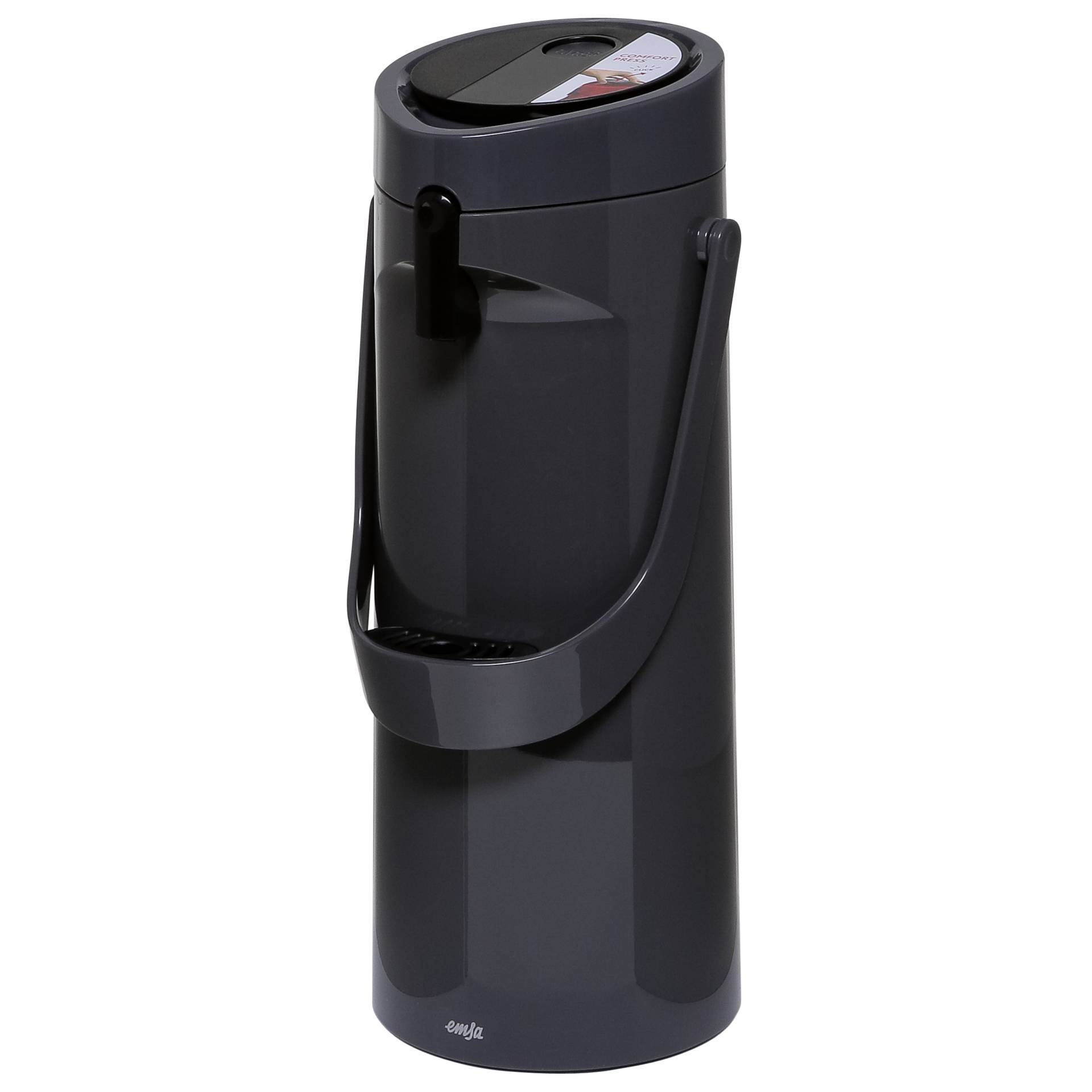 Kaffeekanne, Kaffeemaschine, Thermoskanne, Druckstopf, Deckelverschluss