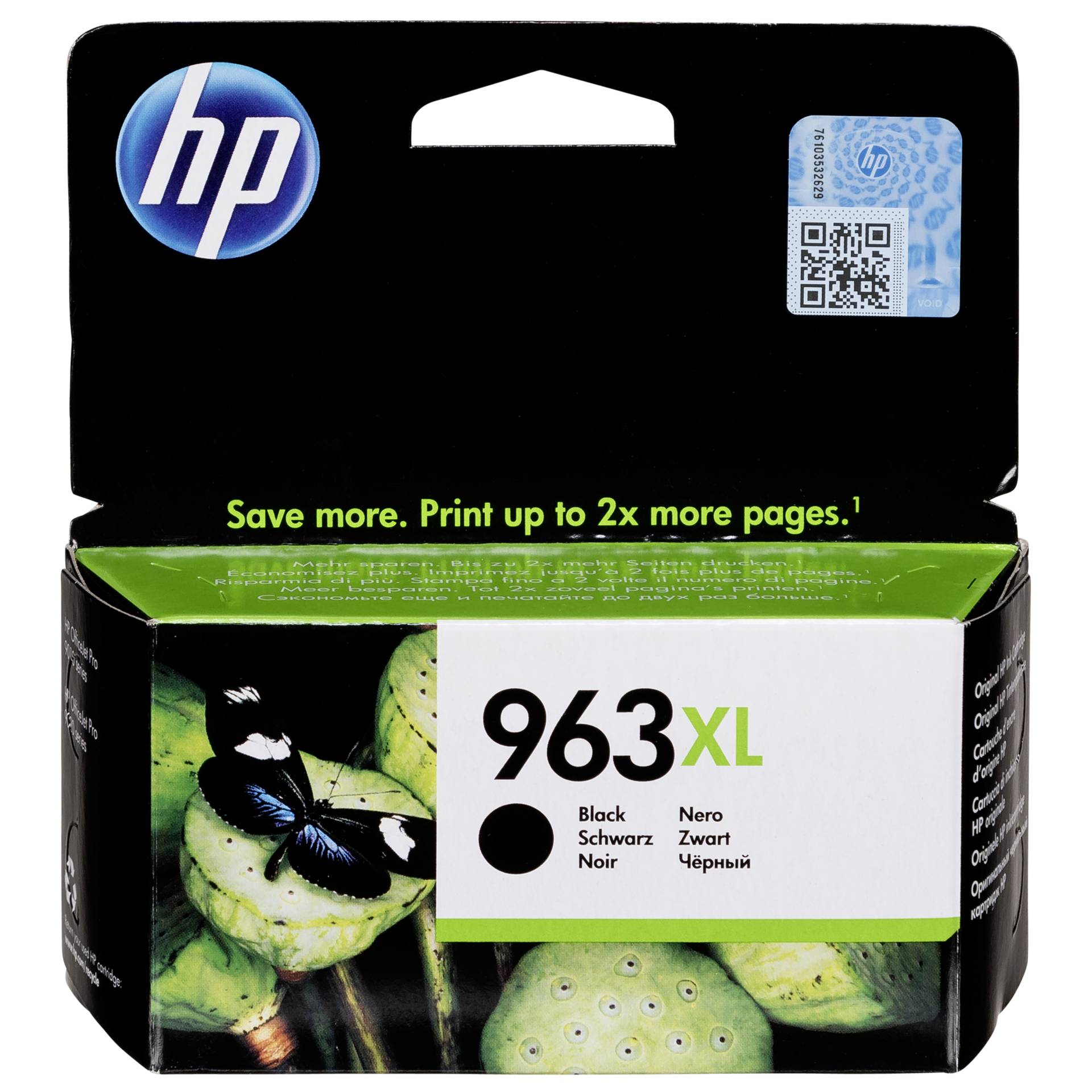 HP 3JA30AE Tintenpatrone  schwarz No. 963 XL