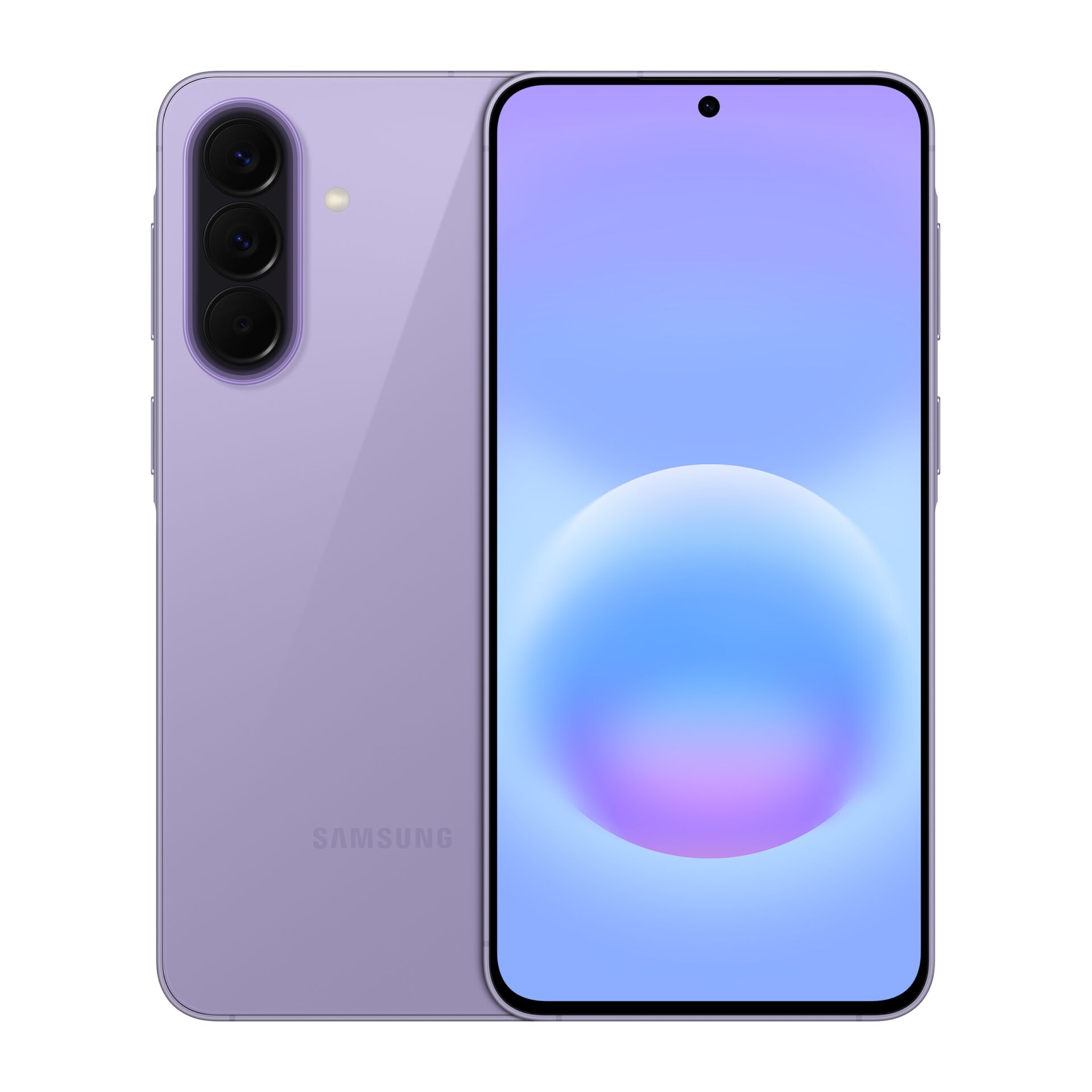 smartphone, lila, Kamera Quad, Randloses Display, glänzende Rückseite