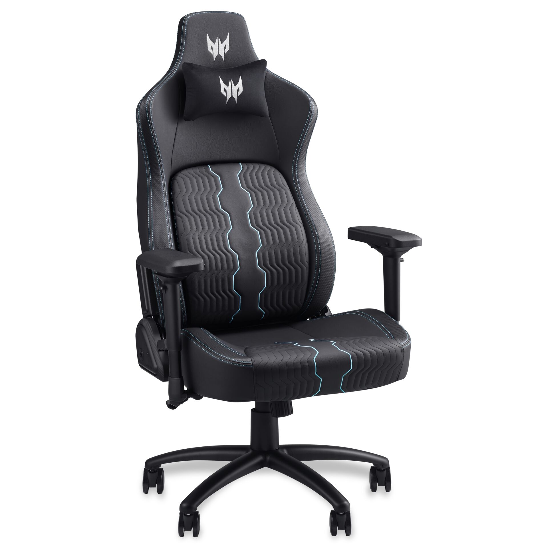 gaming chair, ergonomic, Lendenkissen, verstellbar, hohe armlehne