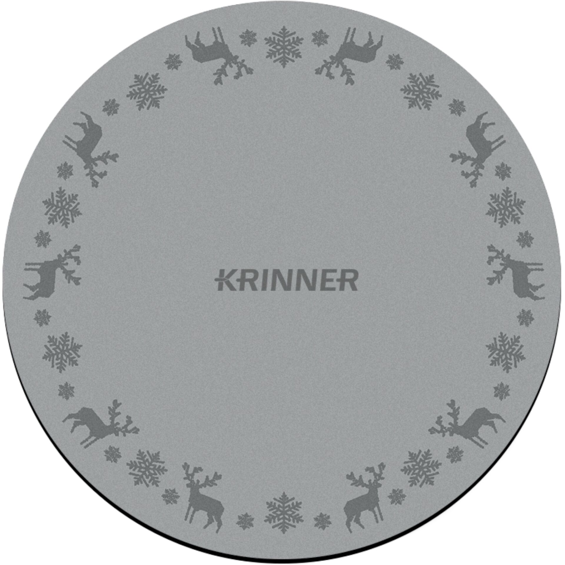 rund, untersetzer, deko, winter, schneeflocke, rentier, Krinner, grau