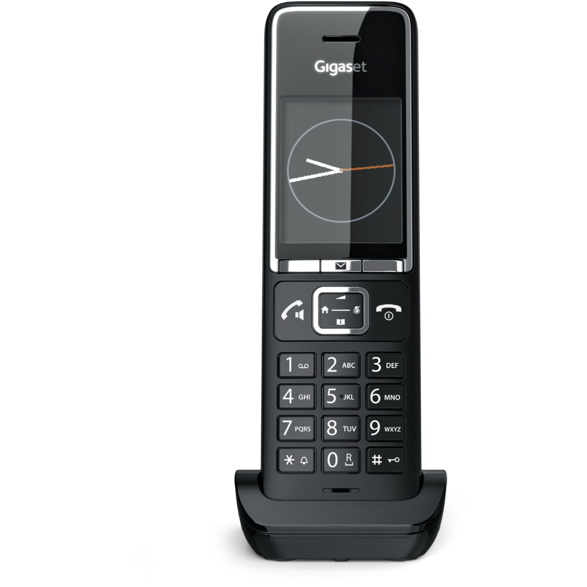 DECT, Mobiltelefon, Schwarz, Tastenlauf, Hörer