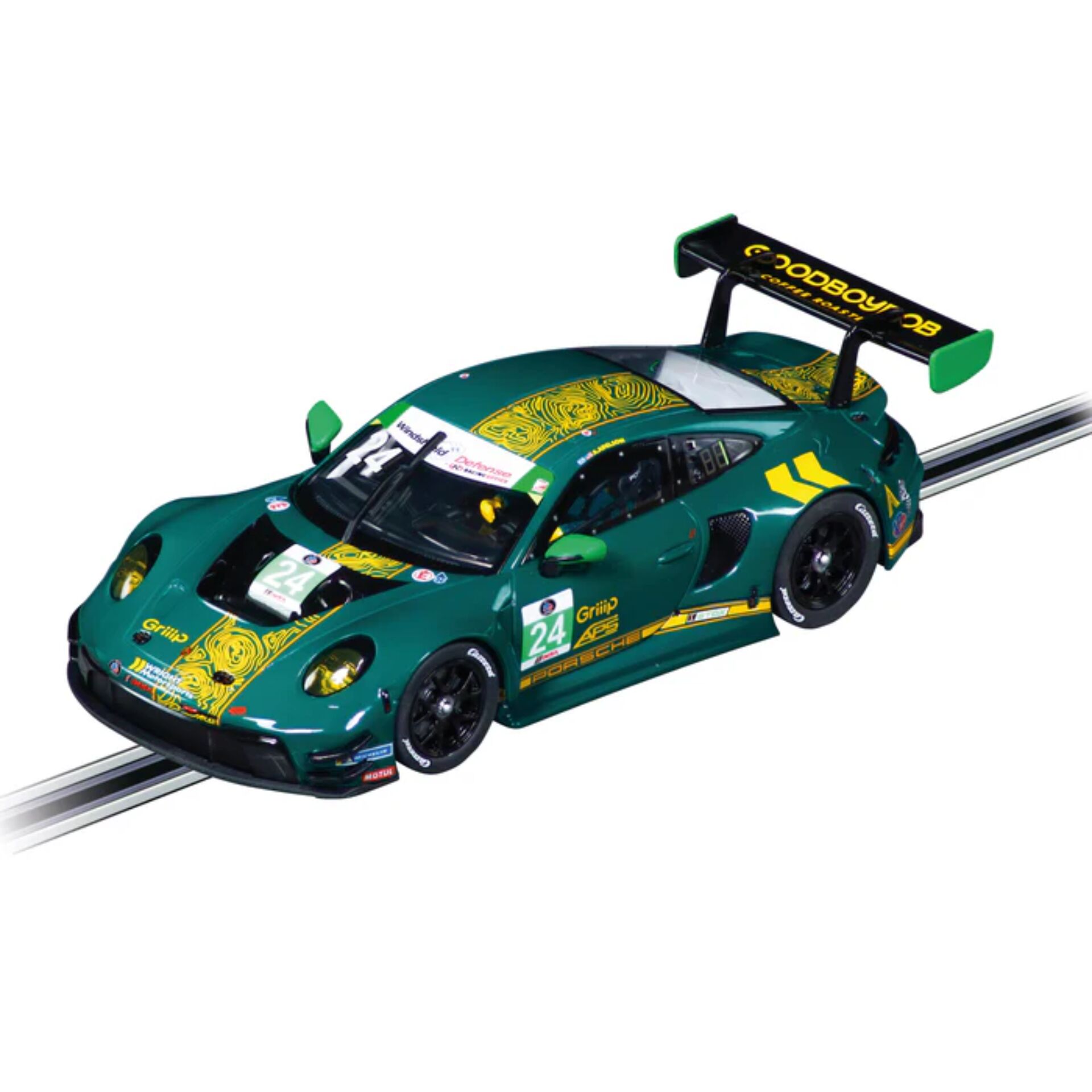 Rennwagen, Grün, Sports car, Rennsport-Design, Aufkleber-Set