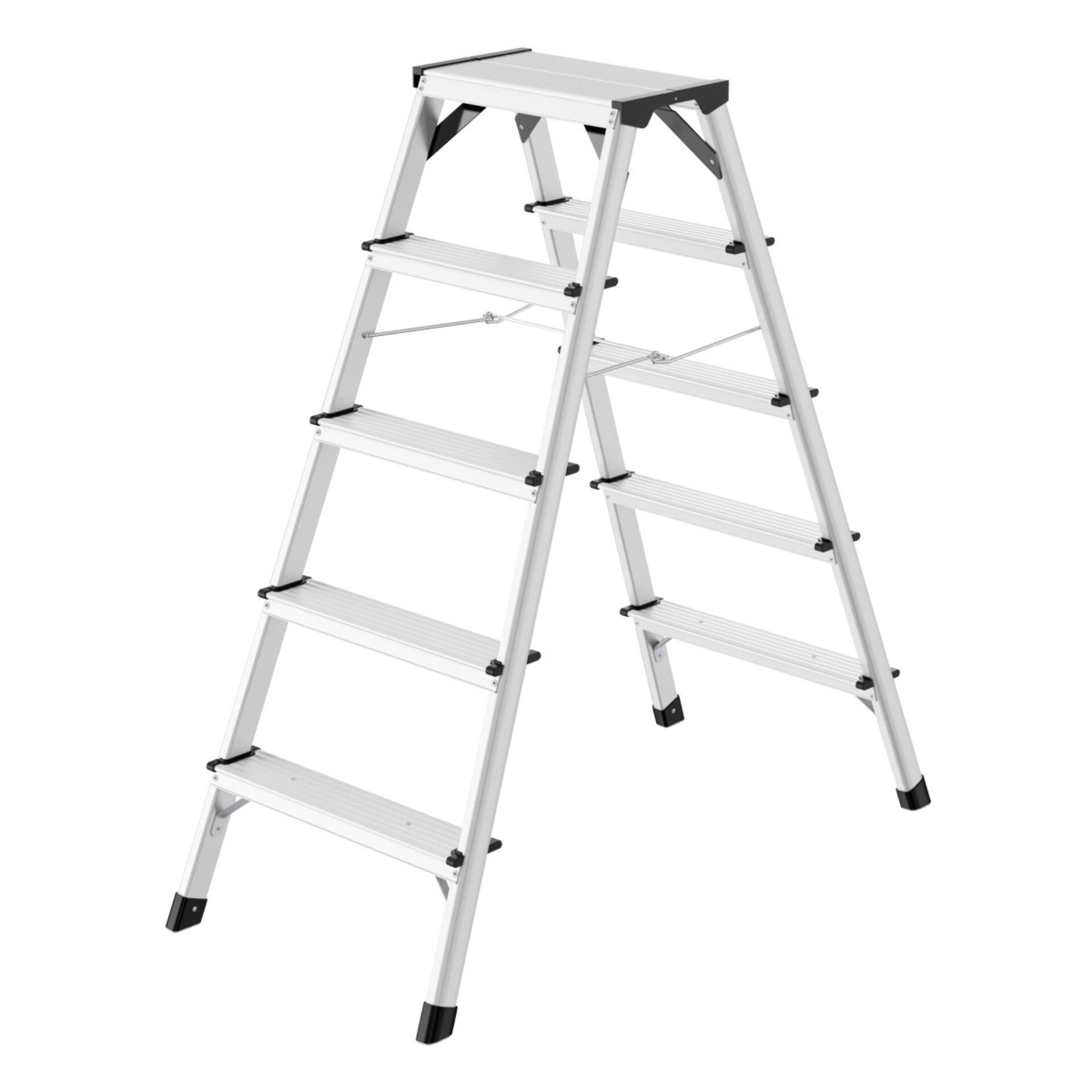 Trittleiter, Aluminium, Mehrstufig, Leiter, Stepleiter