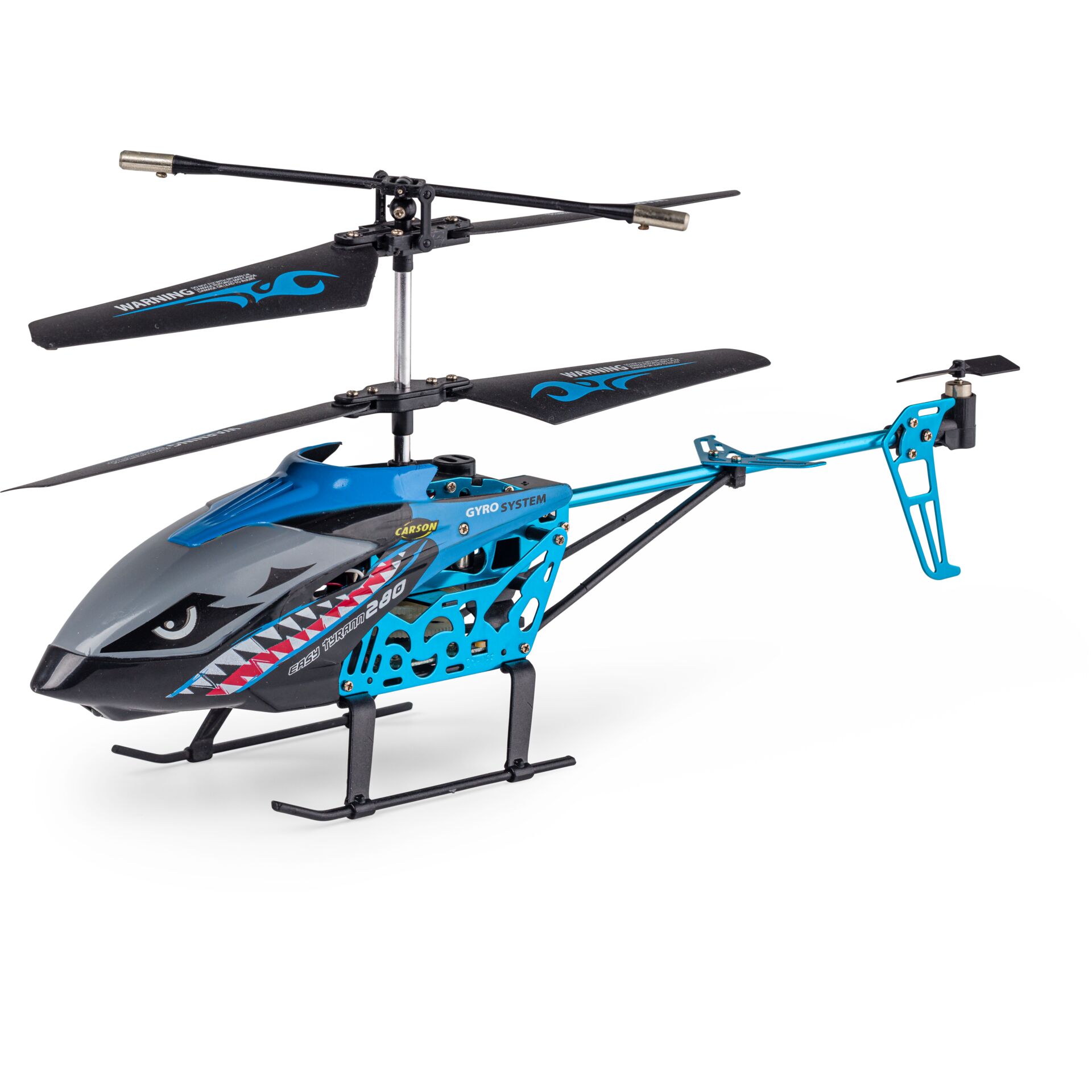 rc helicopter, fernbedienung, blaues hubschrauber, gas turbine look, klappbarer heckausleger