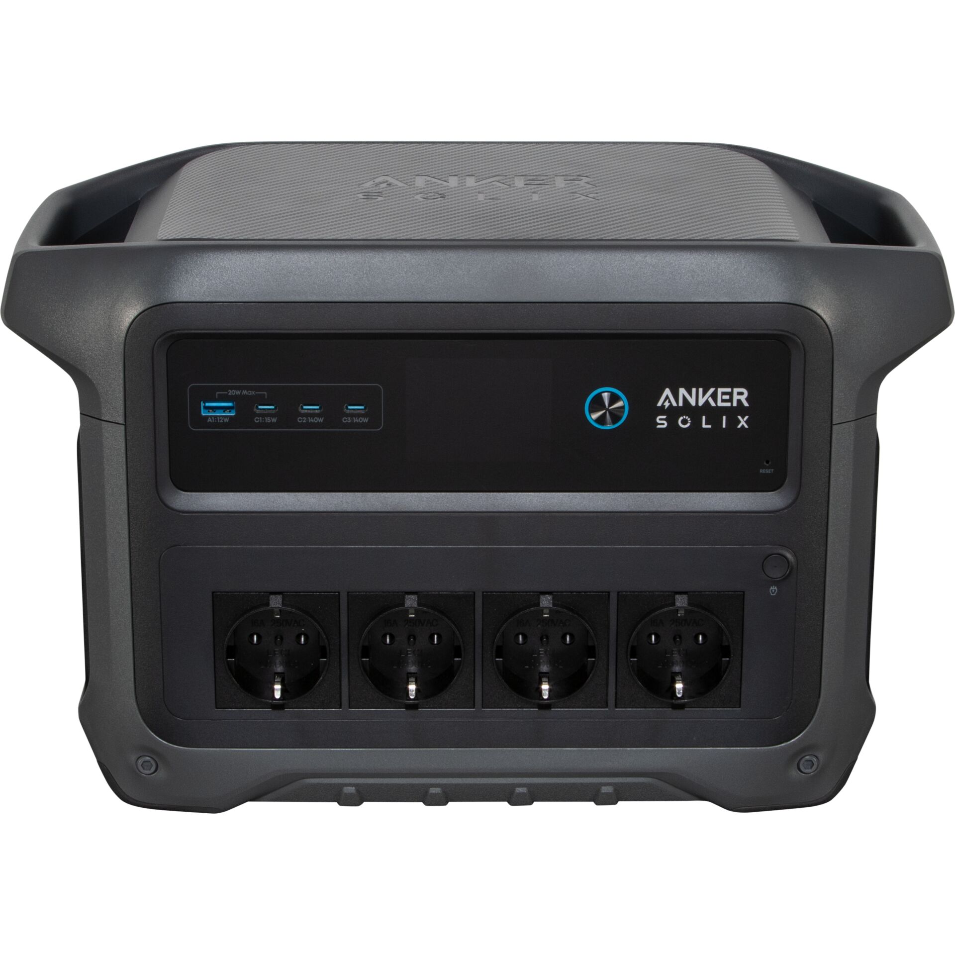 tragbarer stromgenerator, solix, 800w, 4x schuko, USB-C/USB-A