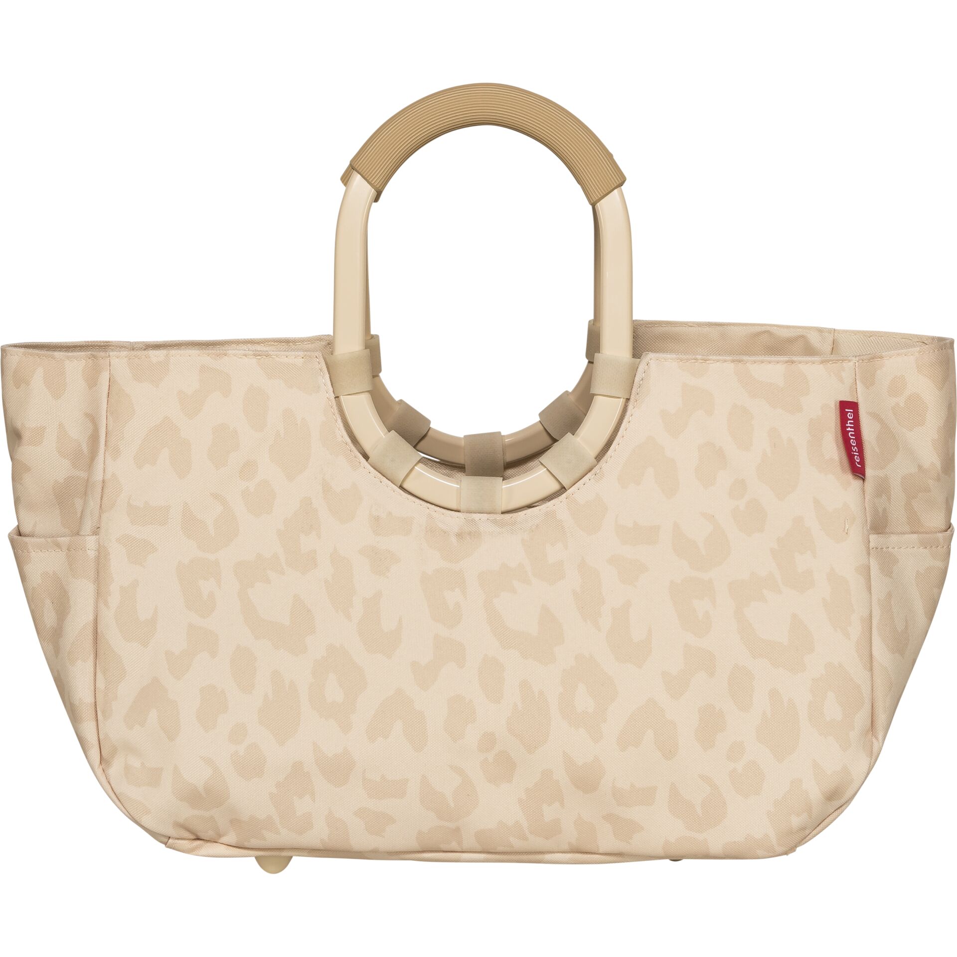 Tasche, Handtasche, Leopardmuster, Beige, Tragegriff