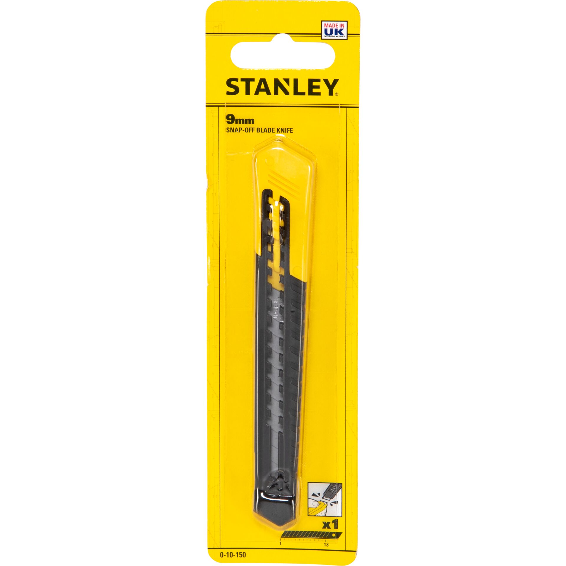 Stanley Messer, Spitzmesser, 9mm, Handwerkzeug, ausziehbare Klinge
