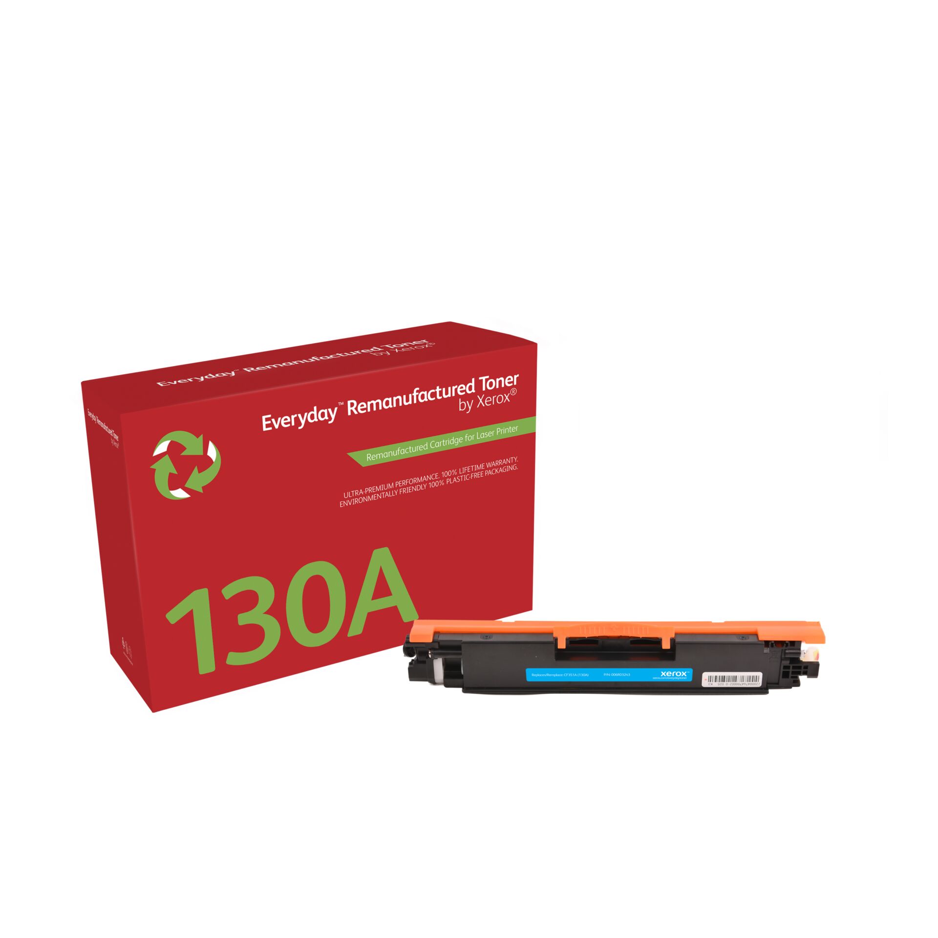 Toner-Kassette, Laserdrucker, Aufbereitet, 130A, Orangener Clip