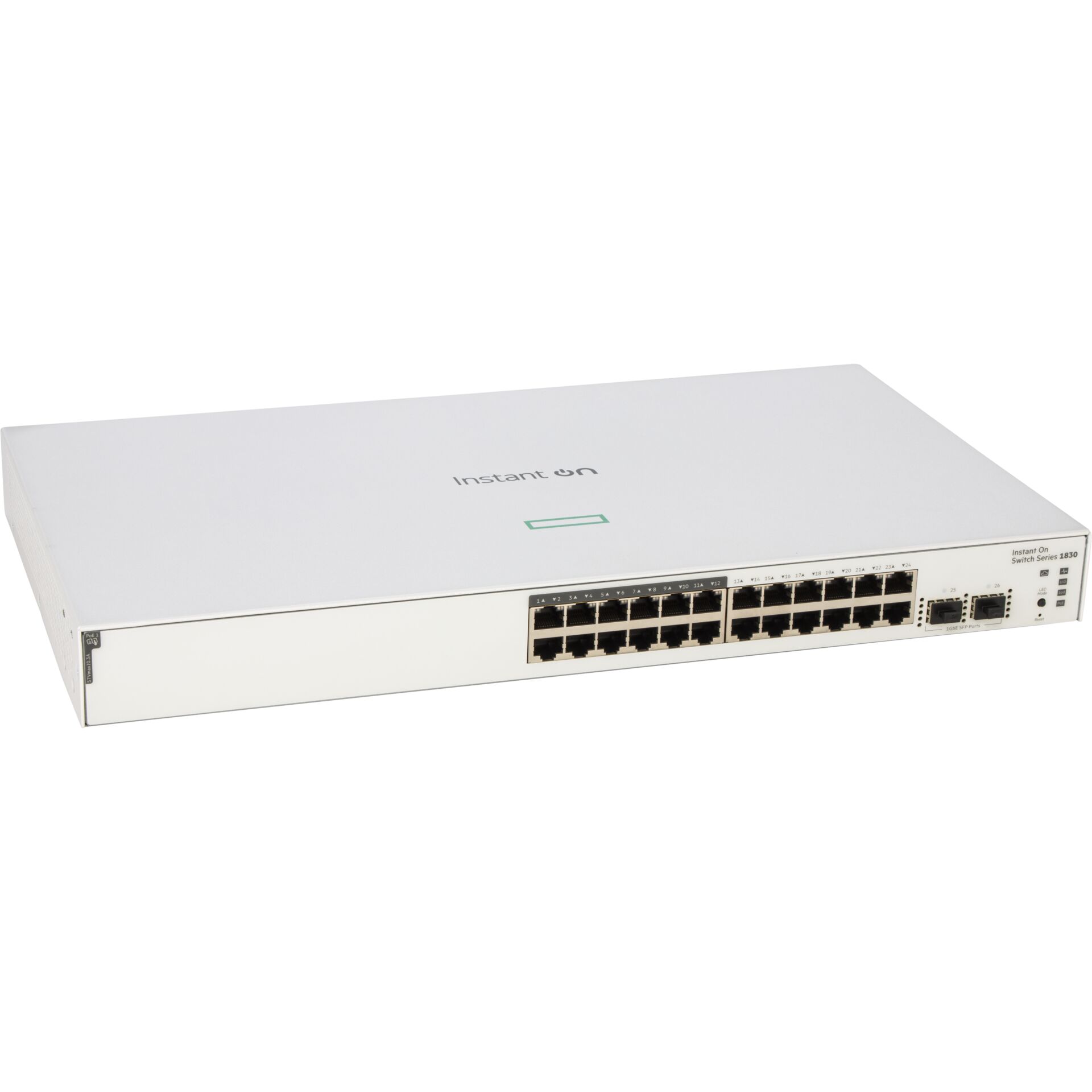 netzwerkswitch, 24-port, rackmount, silber, ethernet