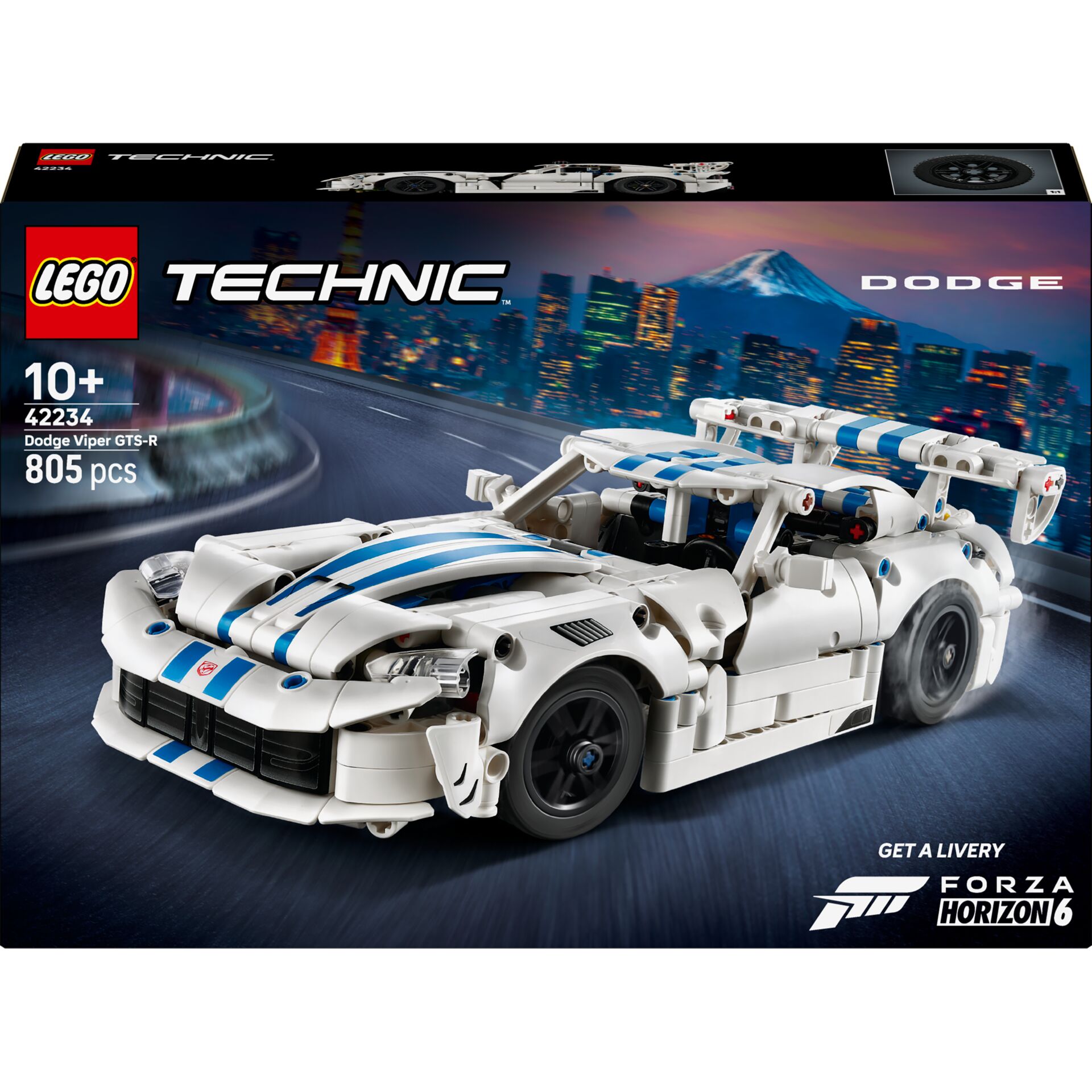 Lego, Technic, Dodge Viper, Rennwagen, Weißblau