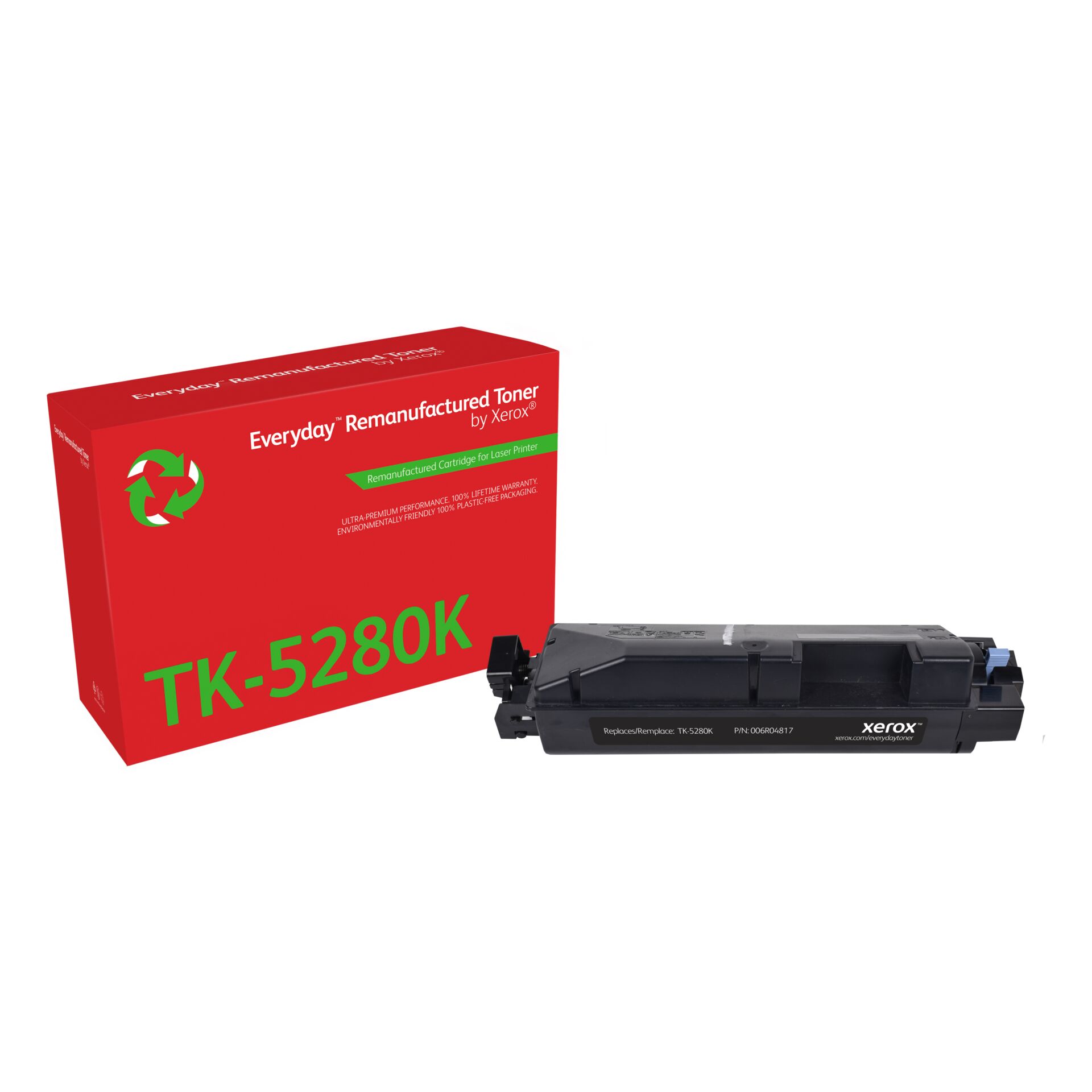 Toner, TK-5280K, Aufbereiteter Toner, Xerox, Kartusche
