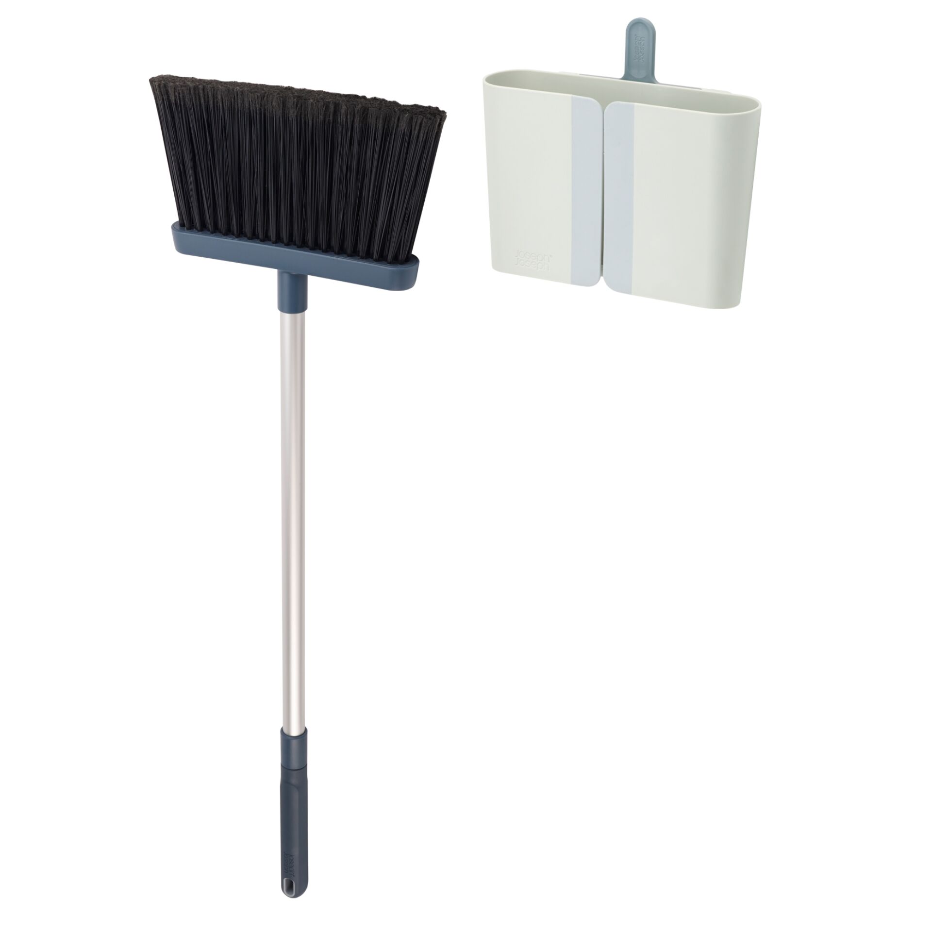 Joseph Joseph CleanStore blau  Wandmontierter Besen
