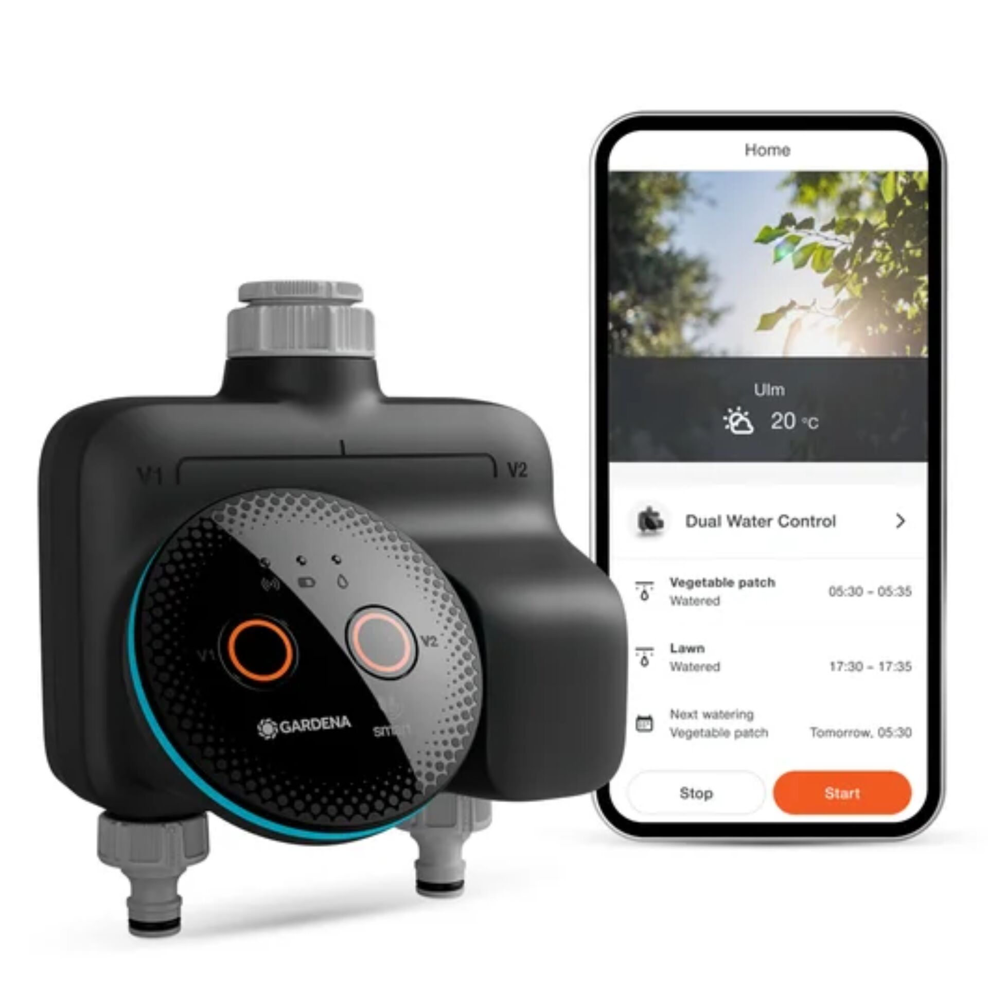 Bewässerungspumpe, Gartensystem, Smartcontroller, Mehrfachauslass, Wasserzufuhr