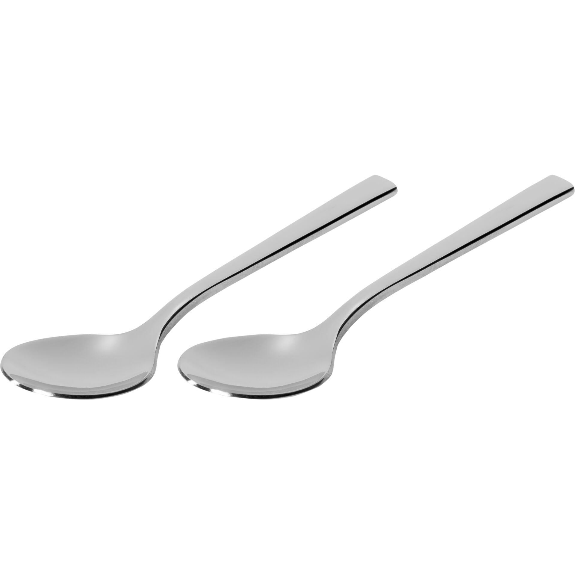 Löffel, Dessertlöffel, Edelstahl, spitzes Griffdesign, spiegelndes Finish