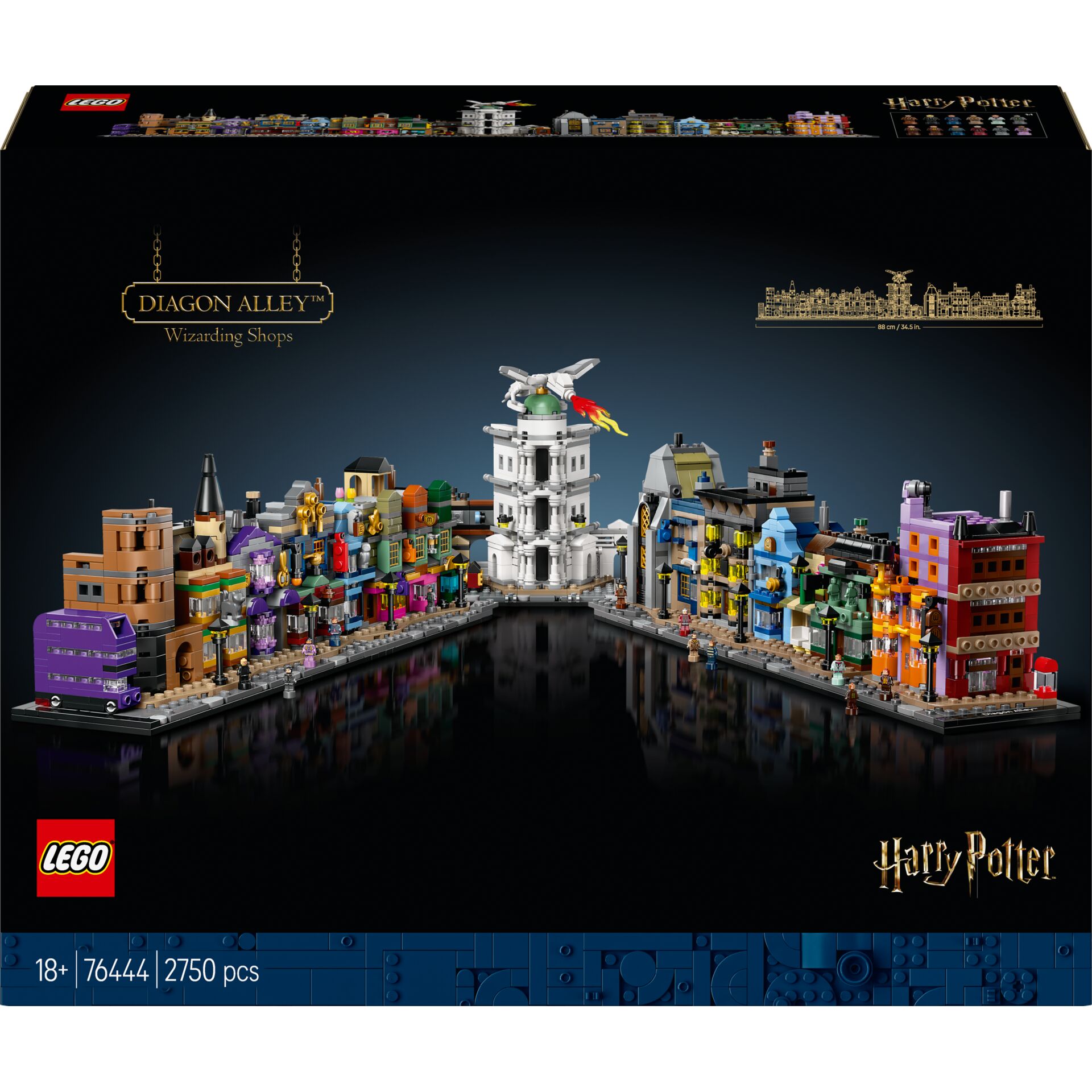 Lego Set, Wizarding Shops, Diagon Alley, Harry Potter, Minifigures