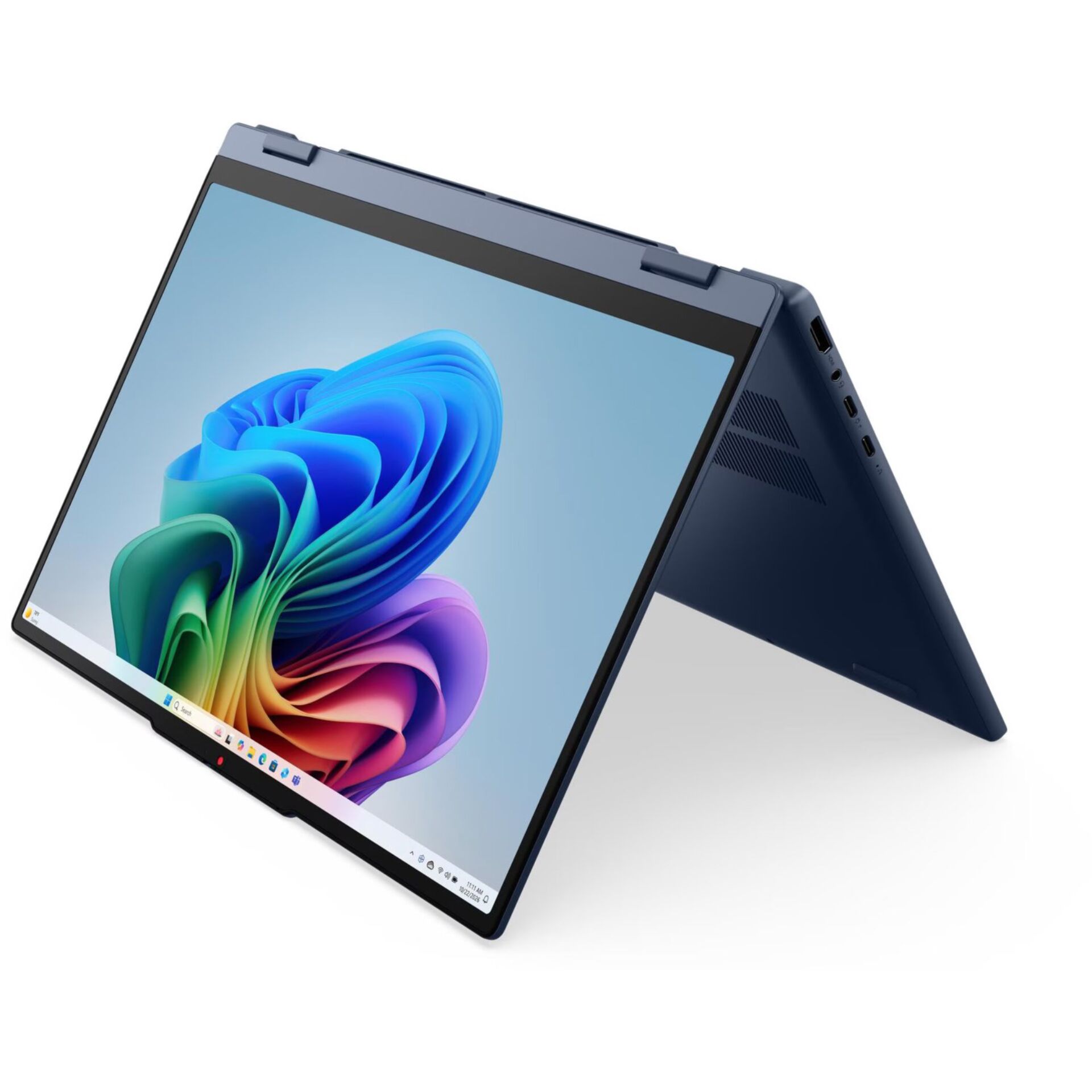 2-in-1, Laptop, Zeltständer, Touchscreen, Dualtone blau