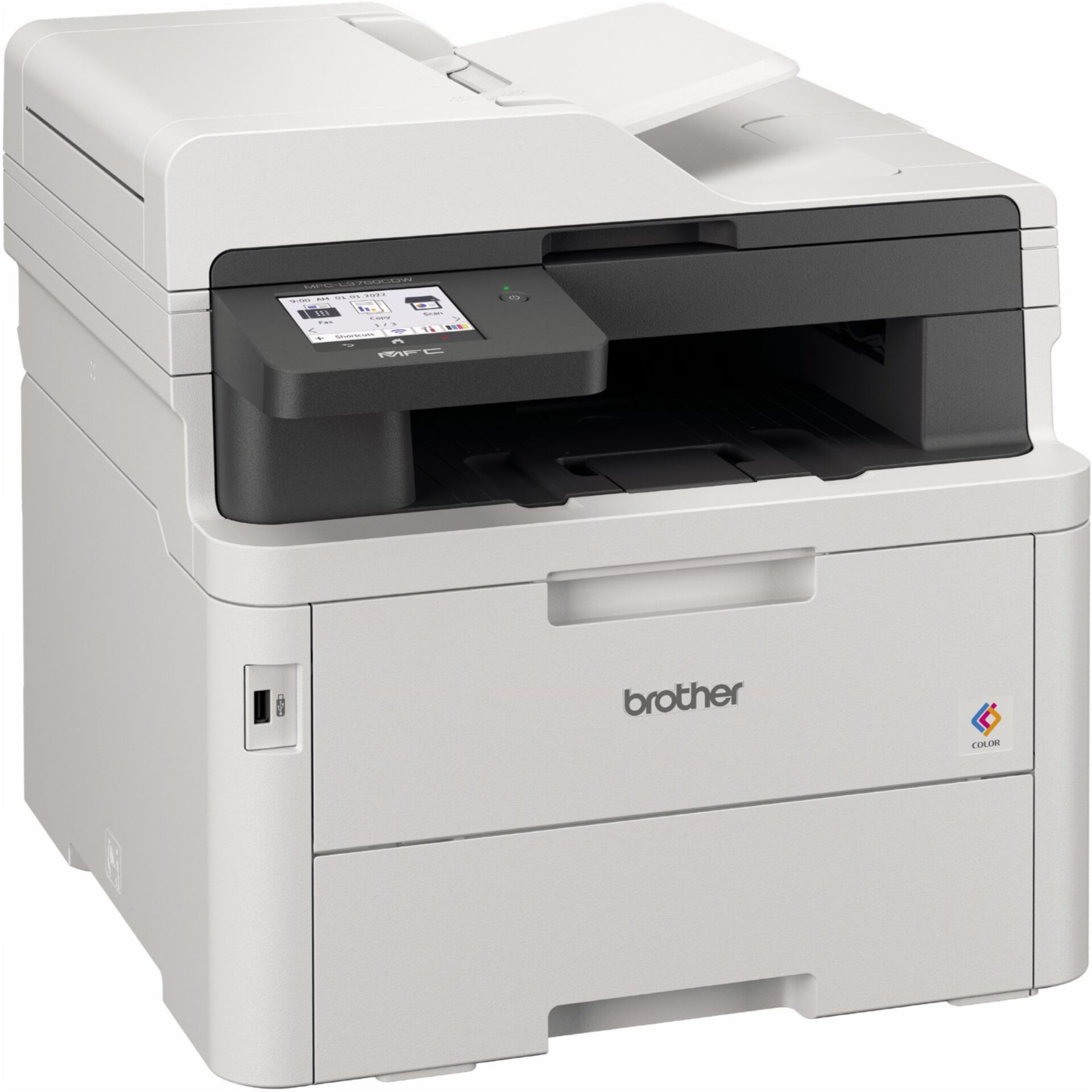 Drucker, Laserdrucker, Multi-Funktionsdrucker, Netzwerkdrucker, Farbe: Grau