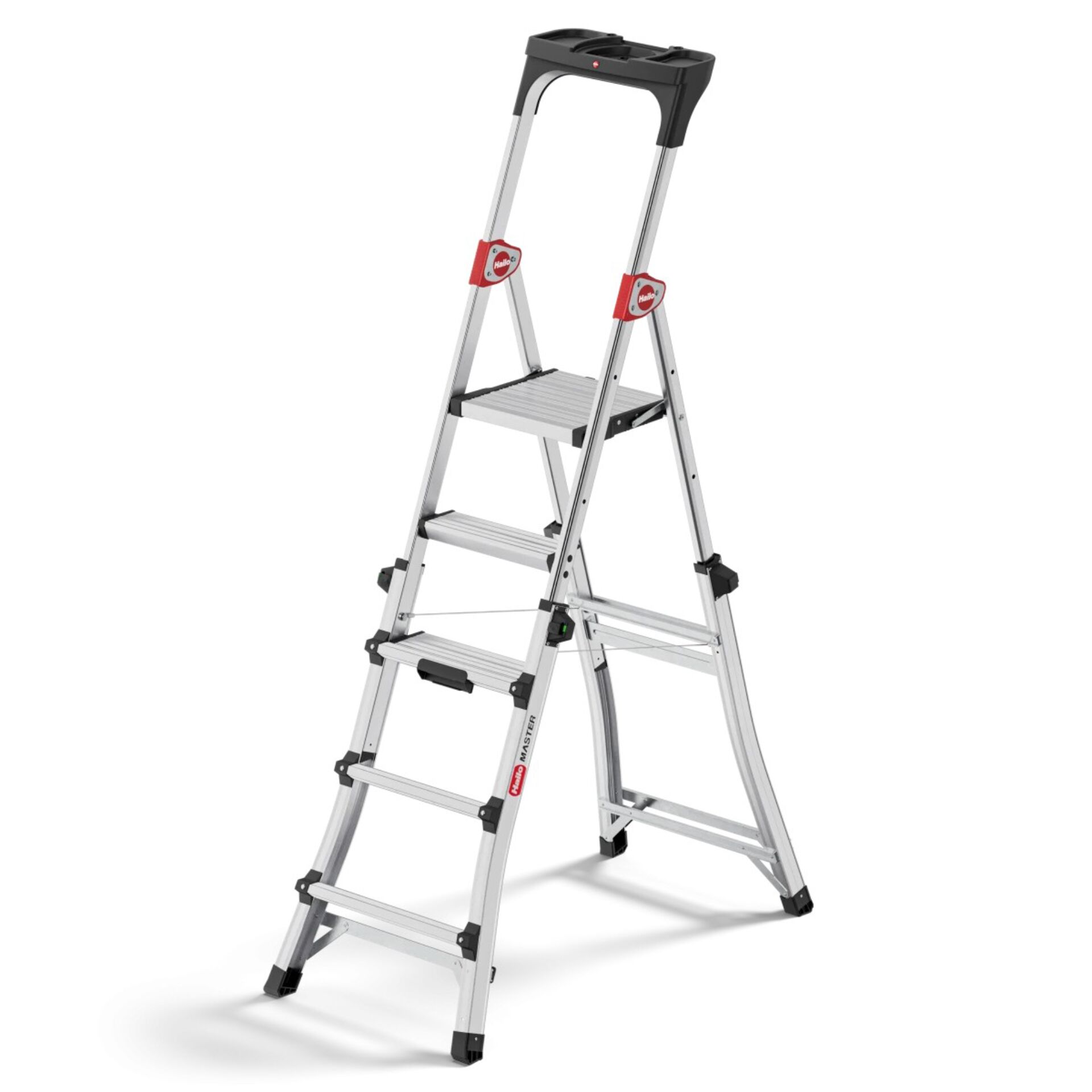 Trittleiter, Aluminium, Mehrzweckleiter, Stufenleiter, Gerüstleiter
