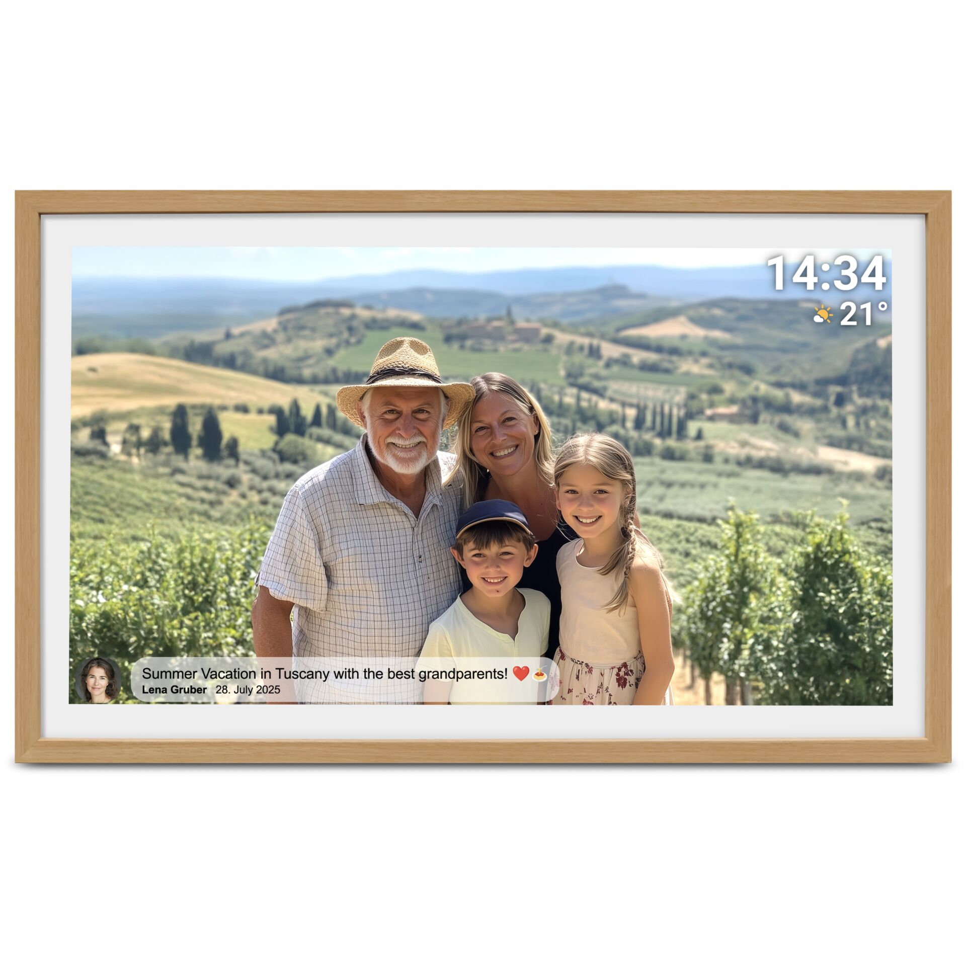 family, großfamilie, urlaub, landschaft, rahmen