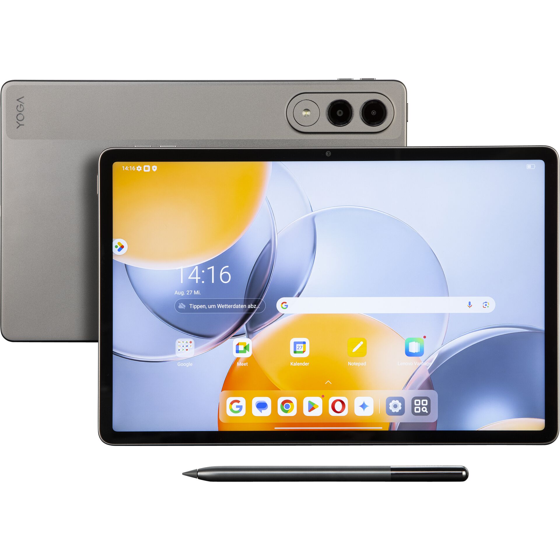 Tablet, Android-Tablet, Stift, Grau, Triple-Kamera