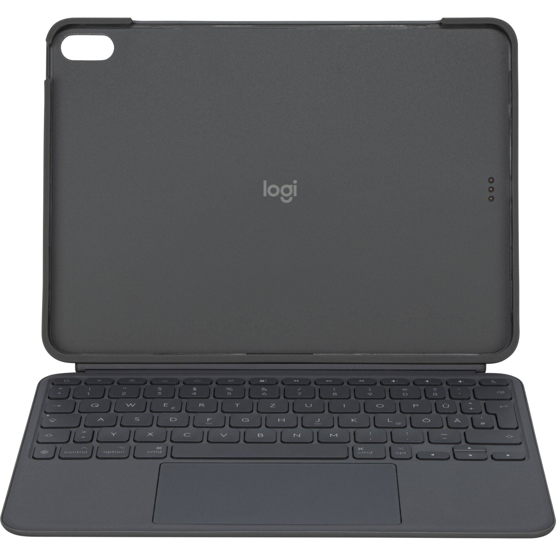 Tablet, Tablet mit Tastatur, 2-in-1, Bildschirm, Magnesiumgrau, Tablet-Hülle, Tastatur, Logi, Back-Case, Schwarz