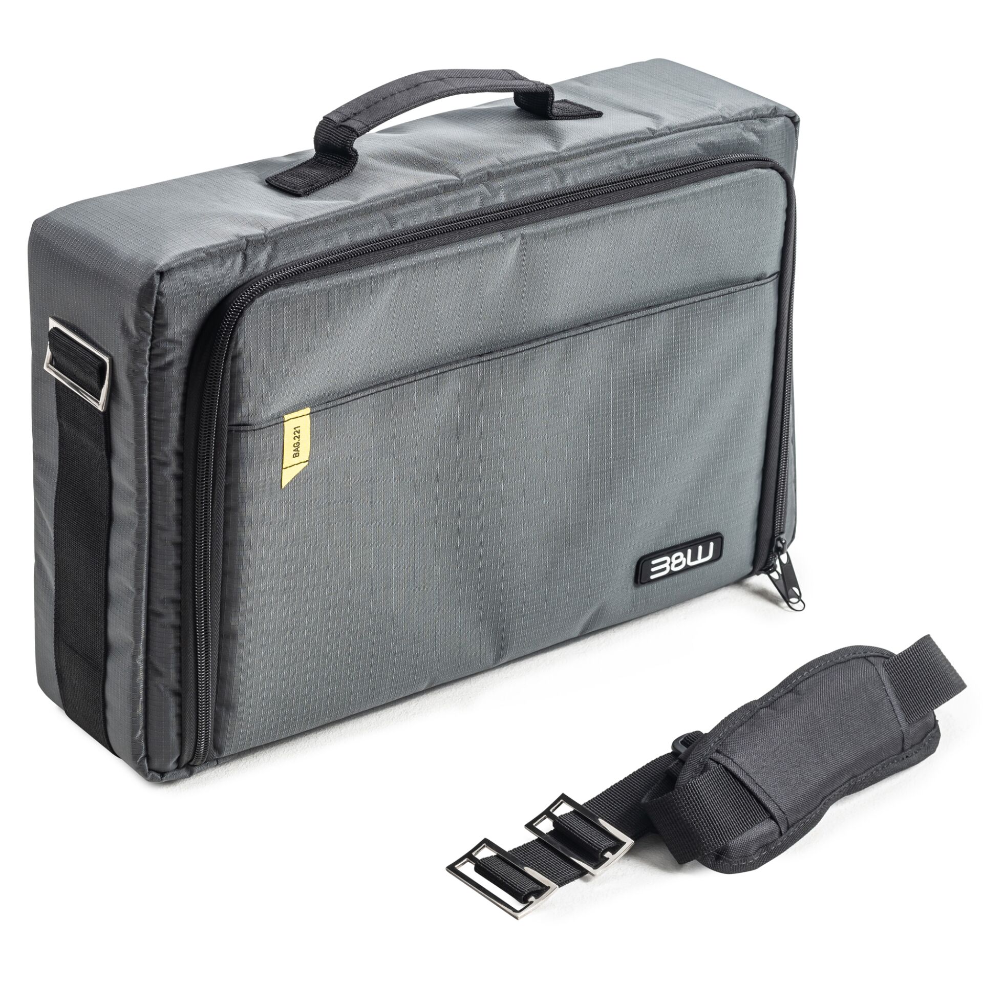 case, tasche, gepolstert, grau, umbruchsache